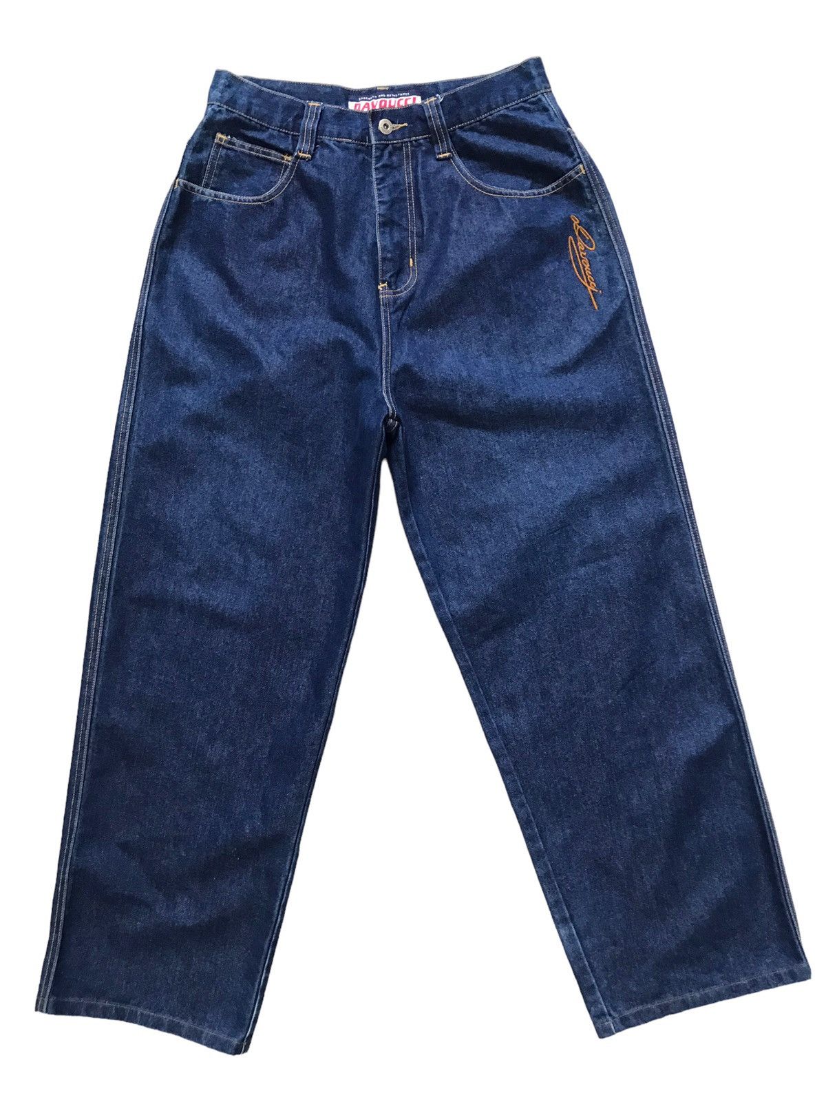 JNCO Davoucci Hiphop Baggy Relaxed Loose Blue Shine Denim Jeans Size US 32 / EU 48 - 1 Thumbnail