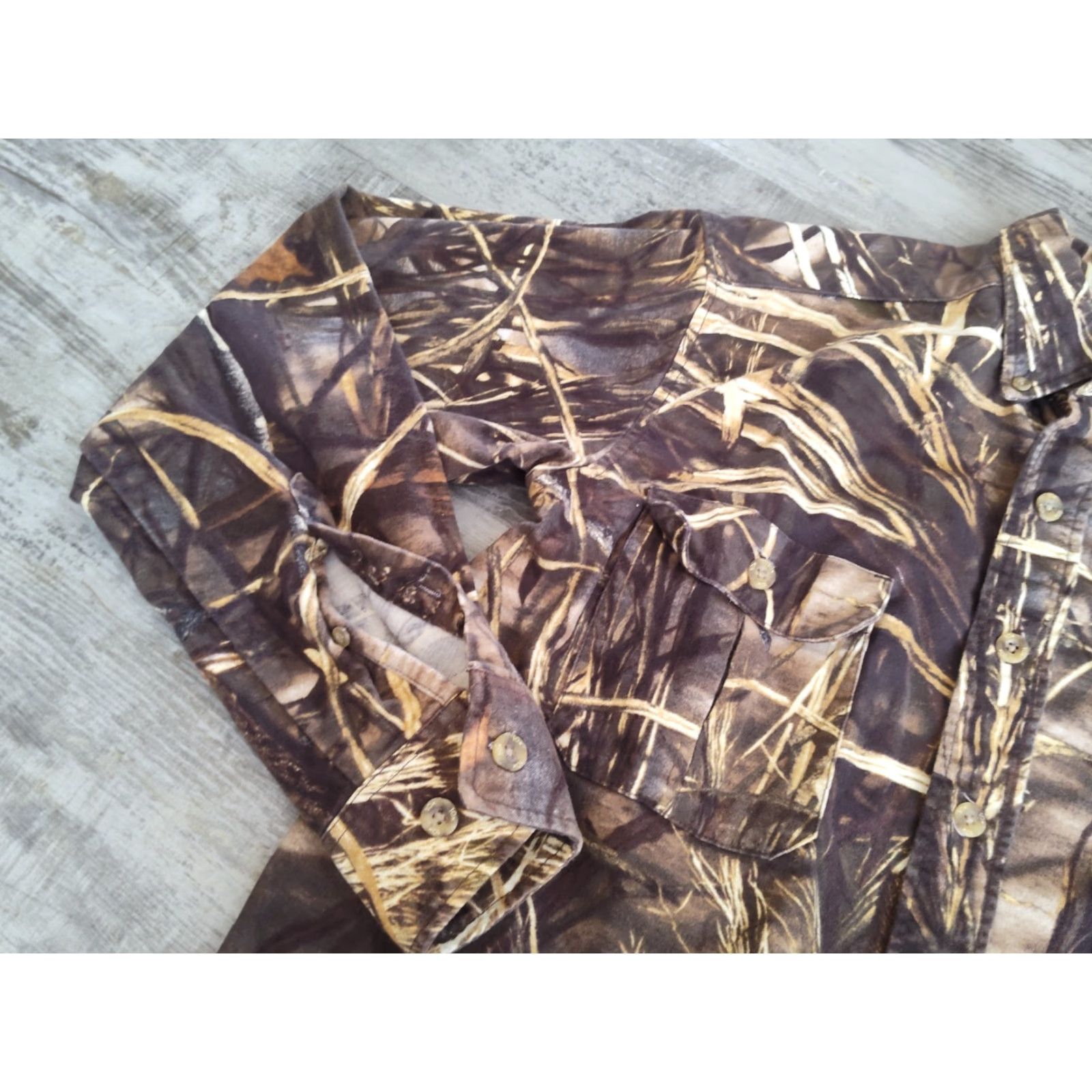 Vintage VINTAGE 10X Mens Button-Down Shirt Camouflage Flannel Hunting M Cotton Long Sleeve Fall Spring Mens Size US M / EU 48-50 / 2 - 4 Thumbnail