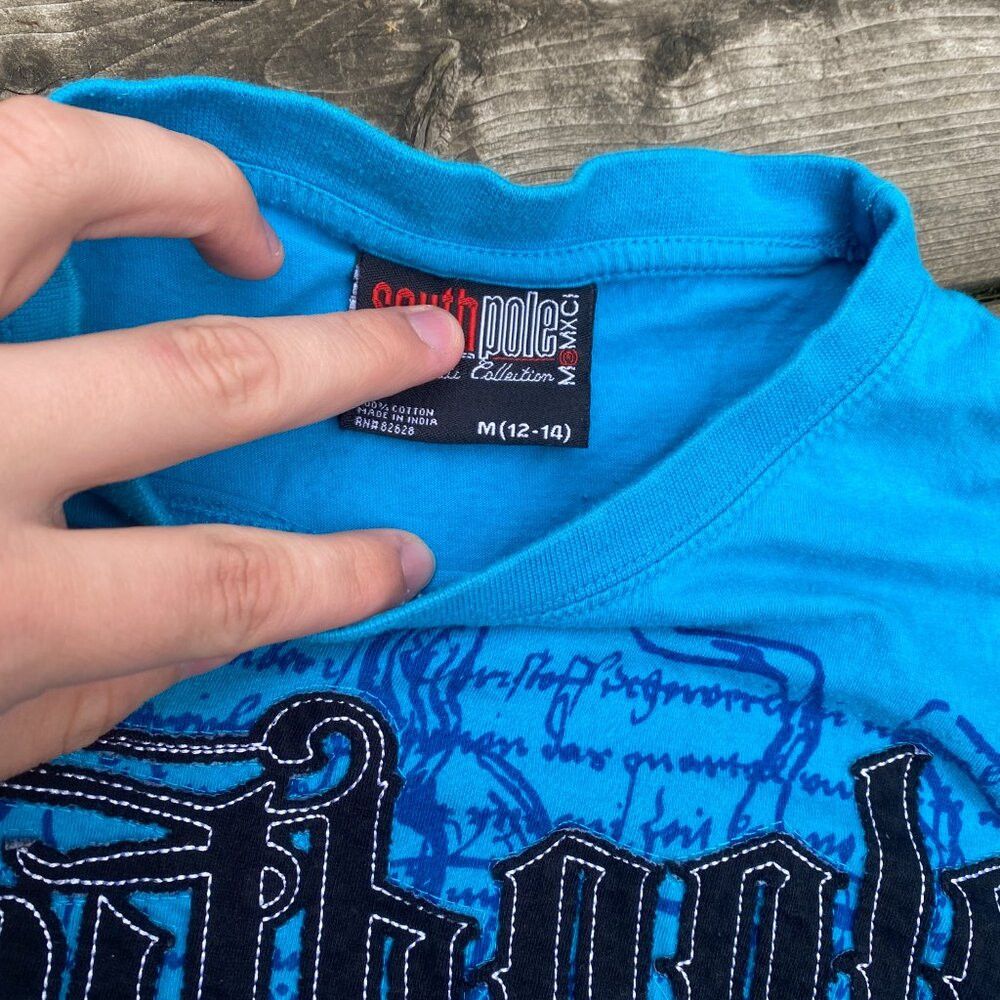 Southpole Vintage Y2K South pole Jeans Embroidered T Shirt Medium Size M / US 6-8 / IT 42-44 - 6 Thumbnail