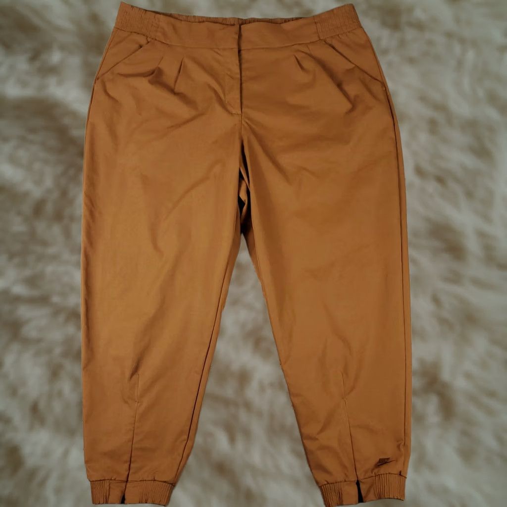 Nike Nike Pants Womens 2XL Brown Tan Tech Pack Dri Fit Jogger Tapered Ankle Zip XS? Size 40" / US 18 - 1 Thumbnail