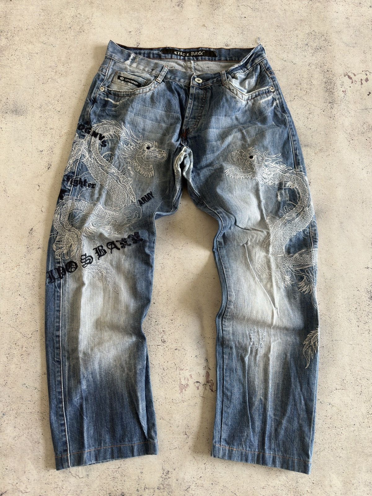 Other Cipo & Baxx Dragon Blue Denim Jeans Size 32/32 Size US 32 / EU 48 - 3 Thumbnail
