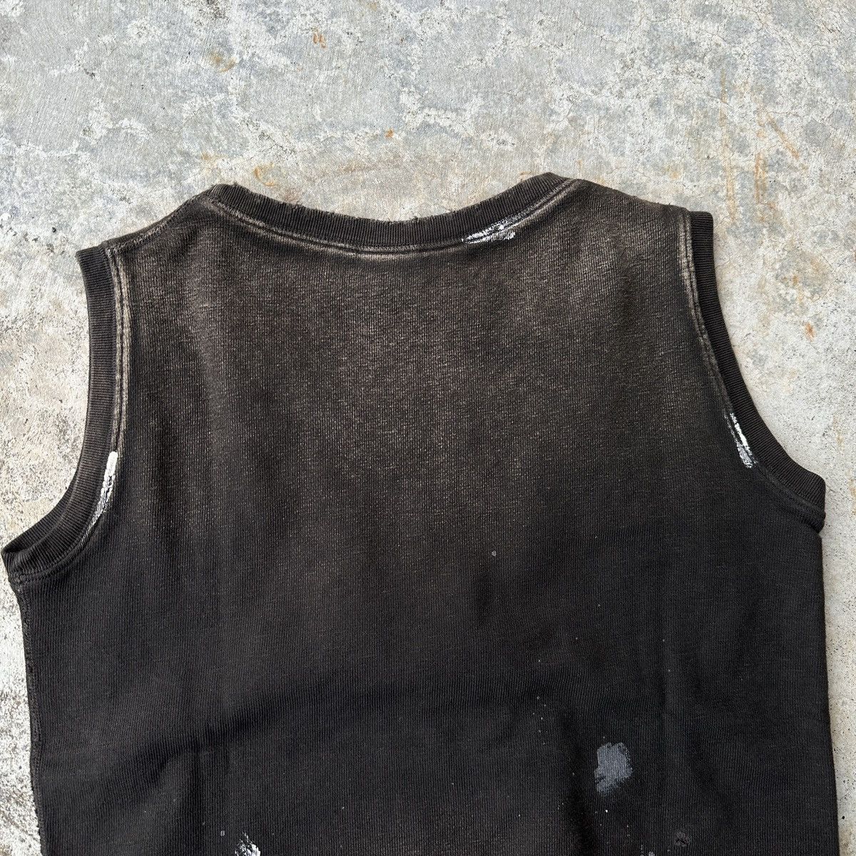 Kapital Trashed sunfade charcoal black hybrid hoodie sweatshirt vest Size US S / EU 44-46 / 1 - 13 Thumbnail