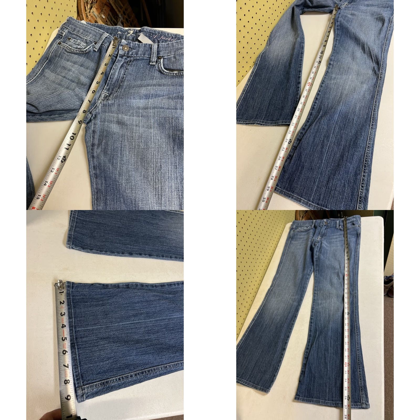 7 For All Mankind 7 For All Mankind Jeans Womens 34 Lexie Petite Blue Medium Denim Stretch Bootcut 5-Pocket Regular Size 24" / US 00 / IT 34 - 8 Thumbnail