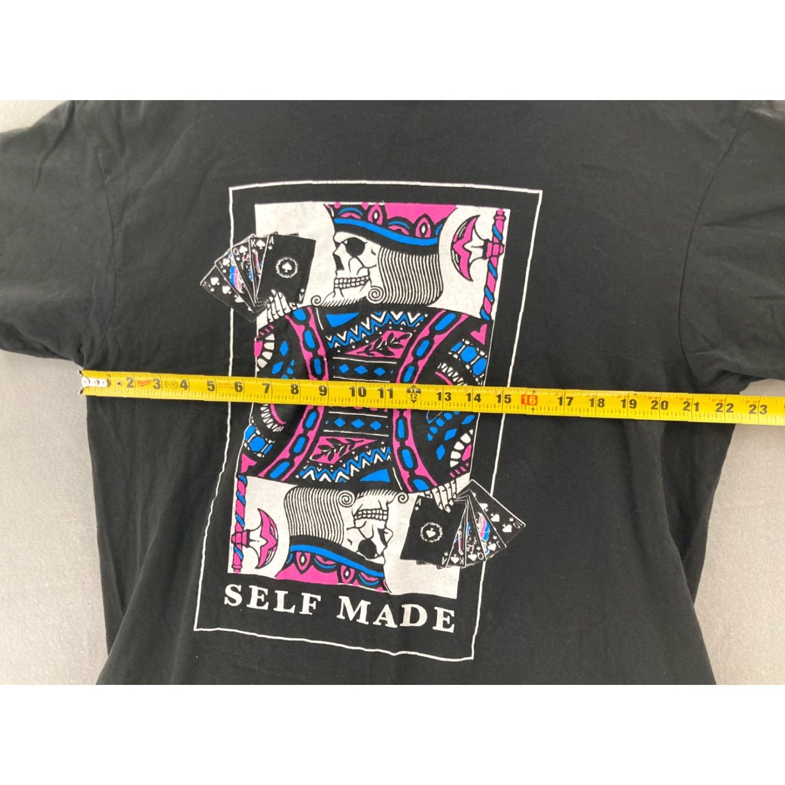Vintage The Young and Wild Shirt Mens XL Black Skeleton Cards T-Shirt Size US XL / EU 56 / 4 - 6 Thumbnail