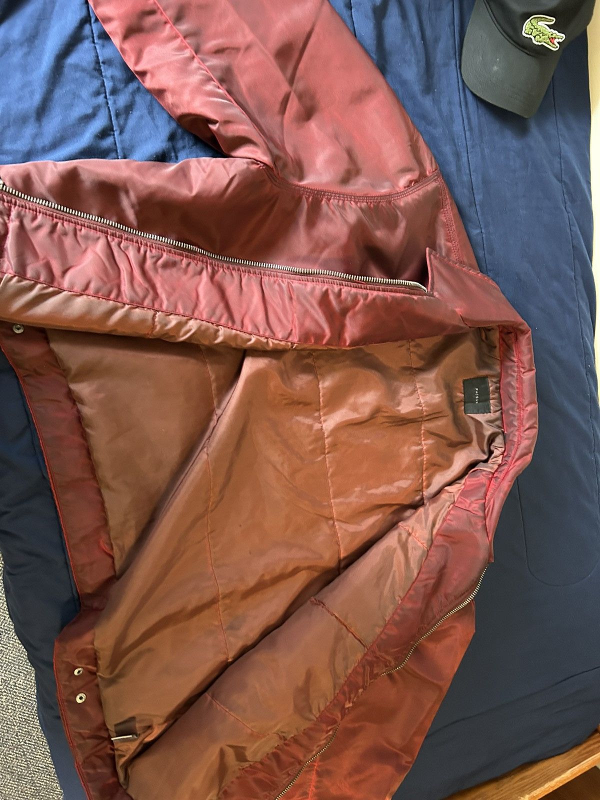 Pacsun Red Lightweight Nylon Jacket Size US XL / EU 56 / 4 - 4 Thumbnail