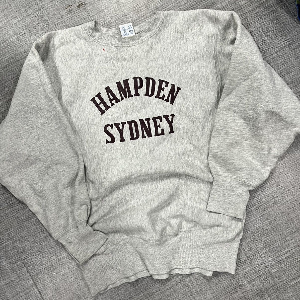 Champion × Vintage VTG 90s Hampden Sydney College Champion Reverse Weave Size US XL / EU 56 / 4 - 1 Thumbnail