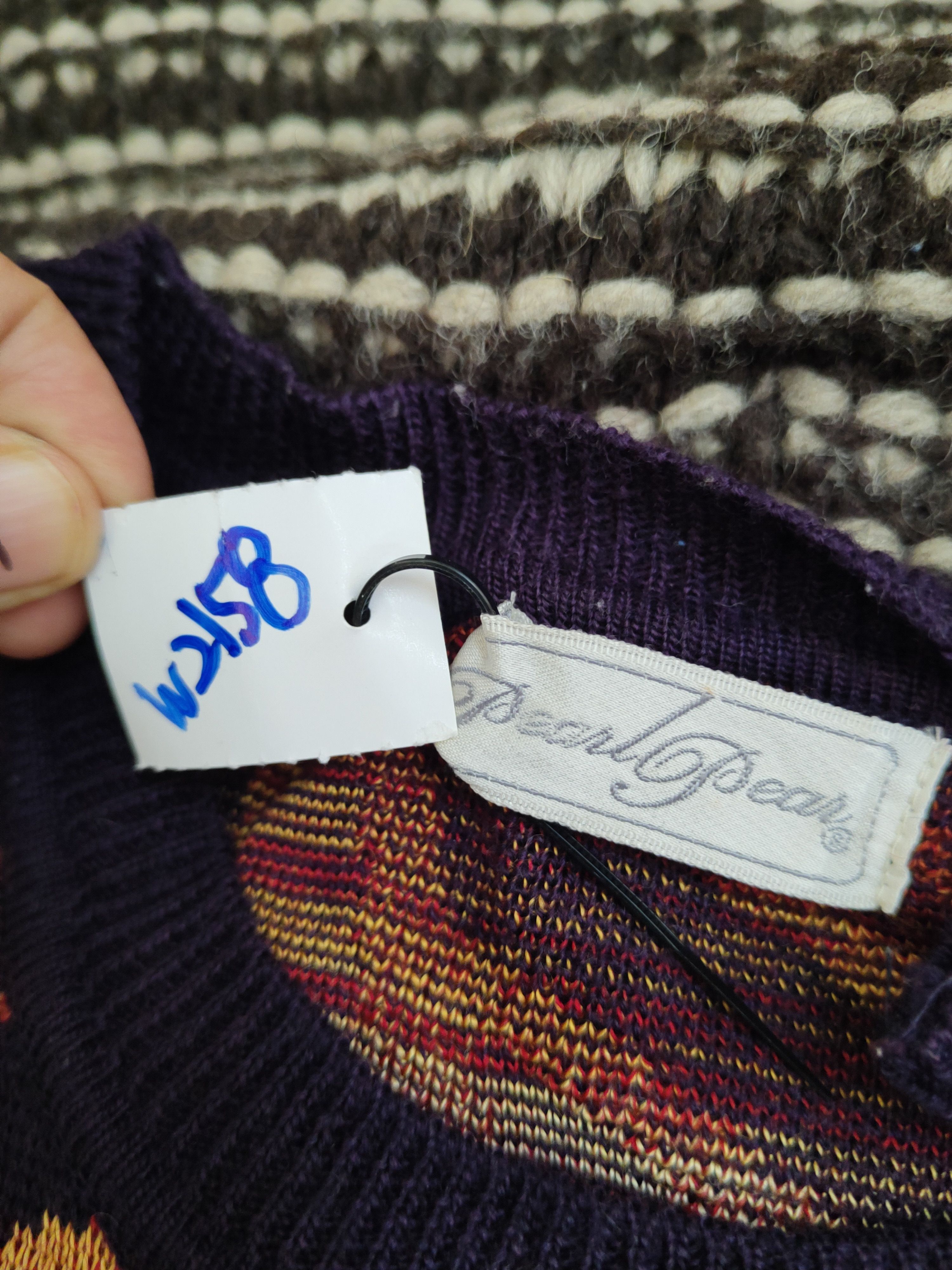 Japanese Brand Pearl Pear Purple Orange Knitwear Sweatshirts #W2158 Size M / US 6-8 / IT 42-44 - 10 Thumbnail