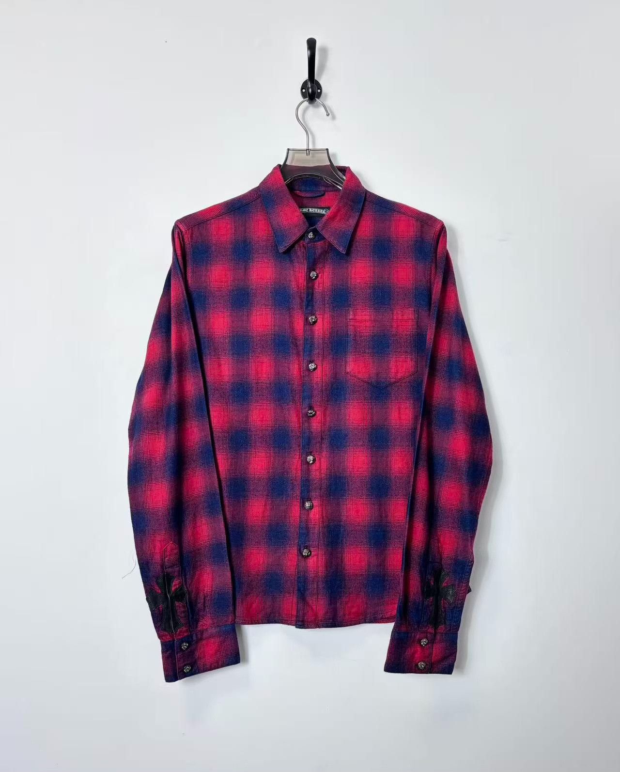 Chrome Hearts Chrome Hearts Plaid Blue Lowtop Sneakers M Men Size US 10 / EU 43 - 1 Thumbnail