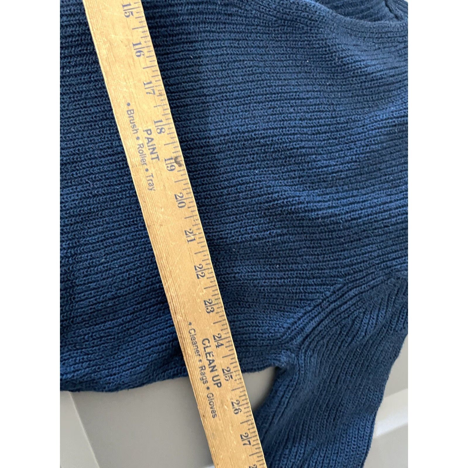 Express EXPRESS Women's Sweater M Blue Knit Pullover Casual Crew Neck Half Sleeve Modern Size M / US 6-8 / IT 42-44 - 5 Thumbnail