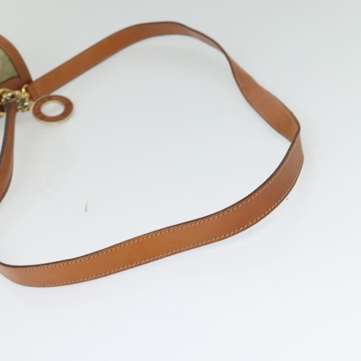 Celine CELINE Macadam Canvas Hand Bag Pvc Beige Gold Size ONE SIZE - 9 Thumbnail