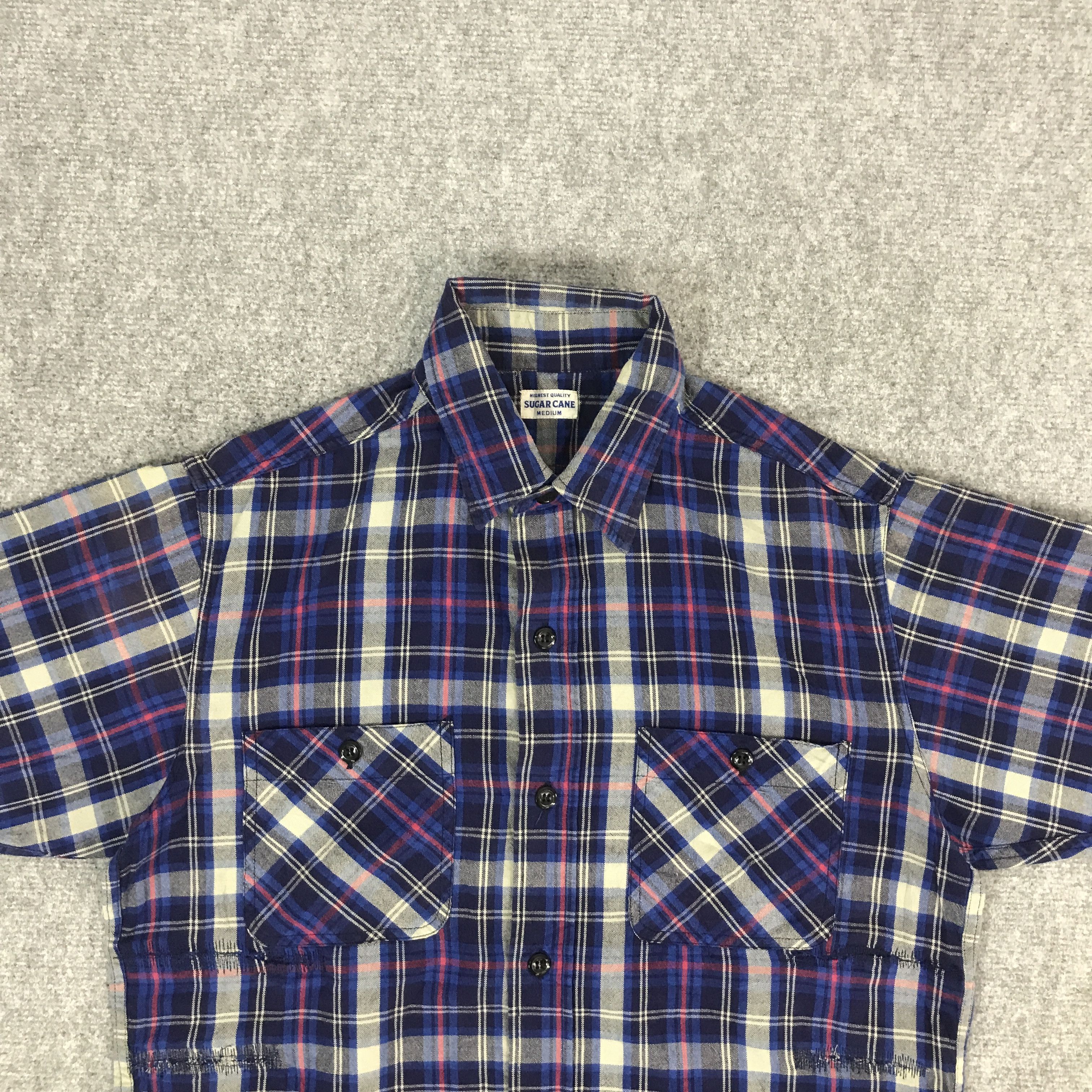 Toyo Enterprises SUGAR CANE TARTAN DESIGN BUTTON UP SHIRTS Size US M / EU 48-50 / 2 - 3 Thumbnail