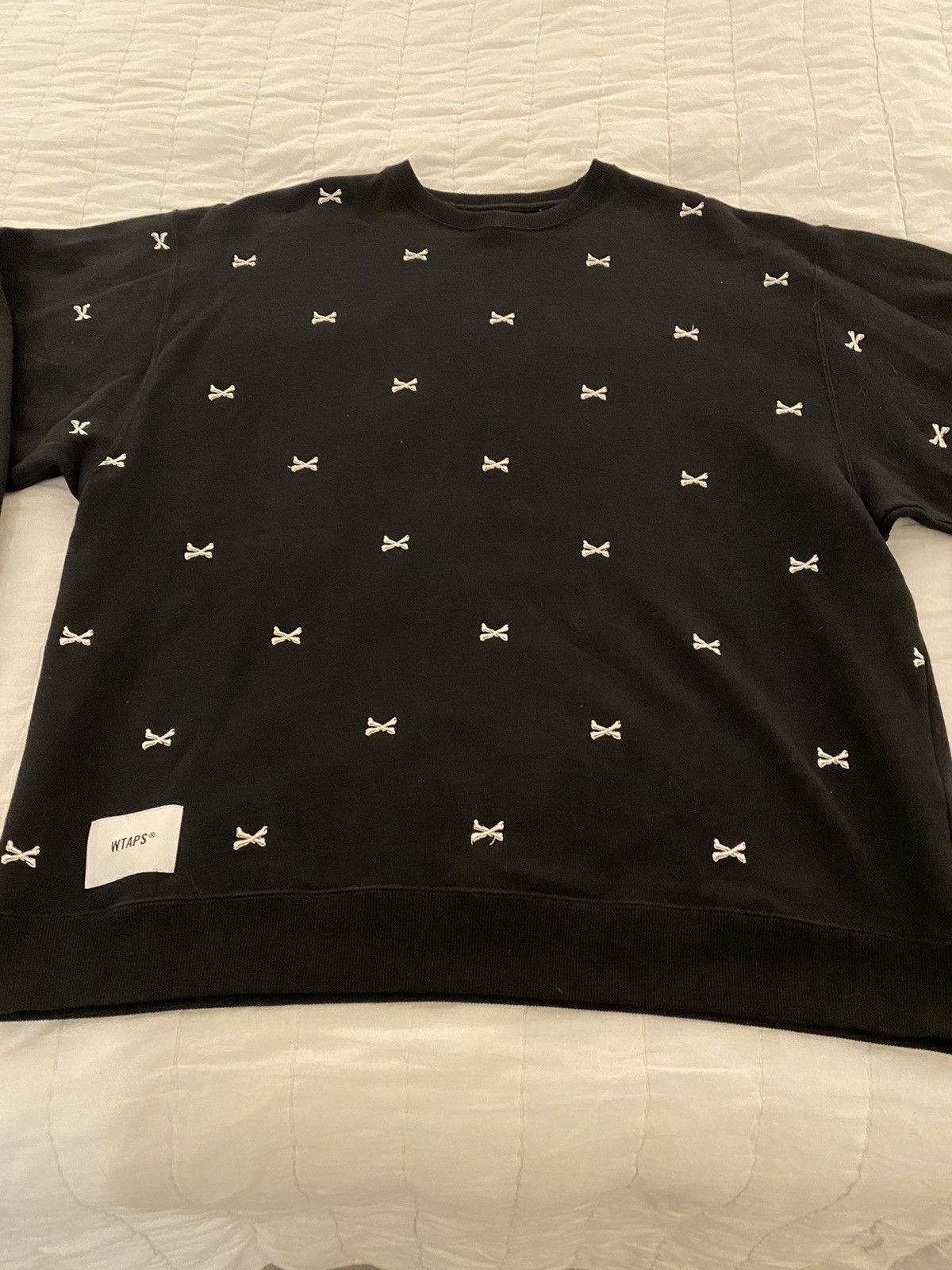Wtaps WTAPS Acne Bones Crew Sweatshirt Black XL Size US XL / EU 56 / 4 - 4 Thumbnail