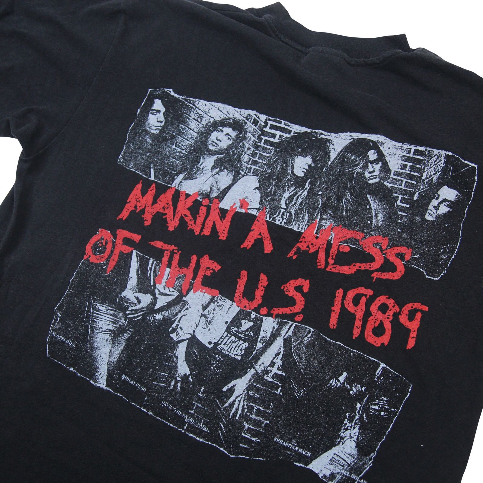 Band Tees × Vintage Vintage 1989 Skid Row "Making a Mess of the US" Tour T Shirt Size US L / EU 52-54 / 3 - 8 Thumbnail