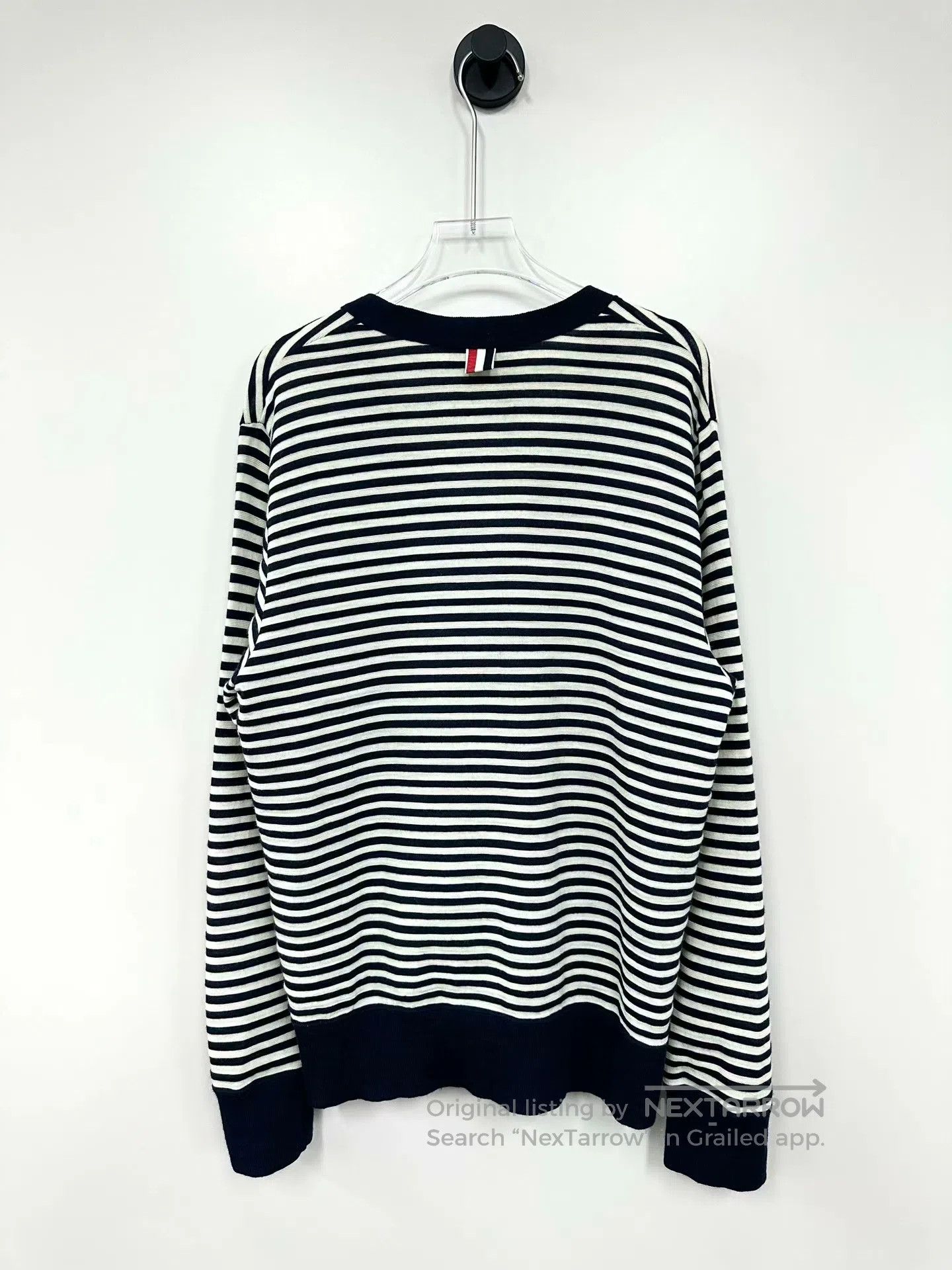 Thom Browne Thom Browne Black and White Classic Striped Knit Cardigan| Size M / US 6-8 / IT 42-44 - 2 Thumbnail