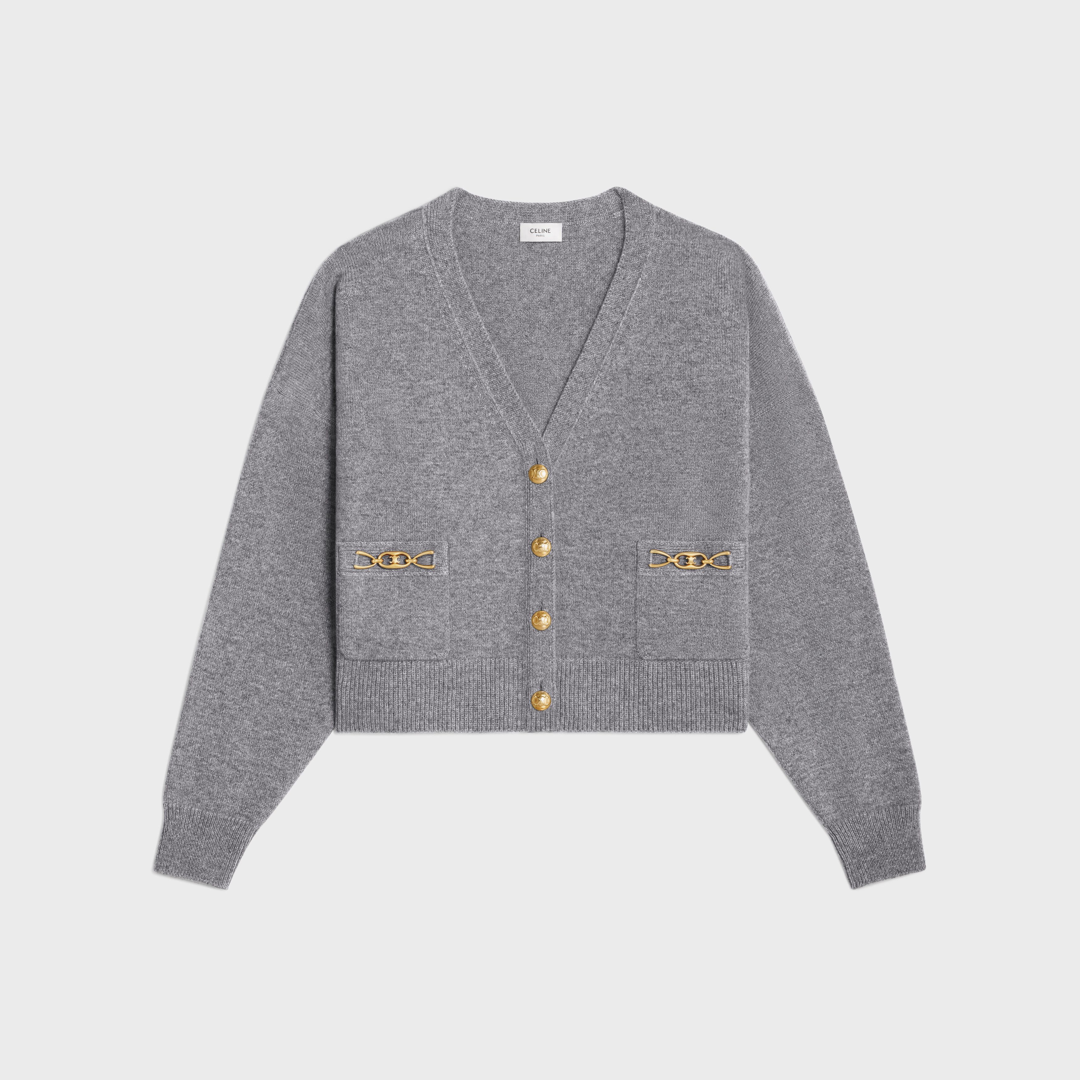 Celine cardigan with gourmettes in heritage cashmere Size XL / US 12-14 / IT 48-50 - 1 Thumbnail