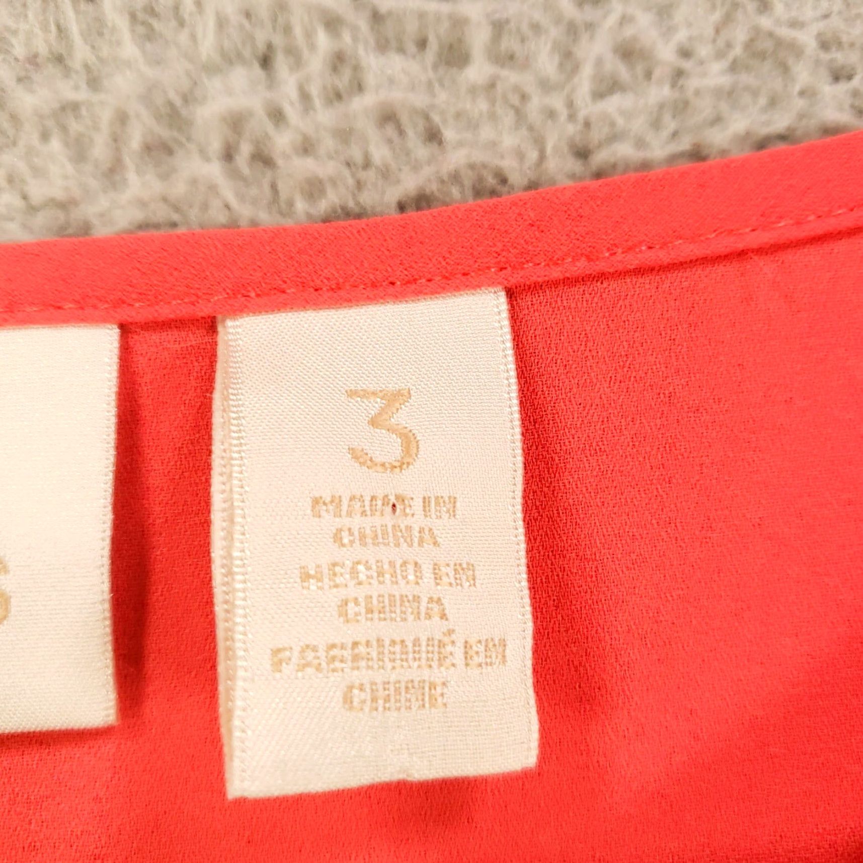 Vintage Chicos Blouse Tunic Womens XL Coral Henley Popover Asymmetrical Hem Artsy Size XL / US 12-14 / IT 48-50 - 5 Thumbnail
