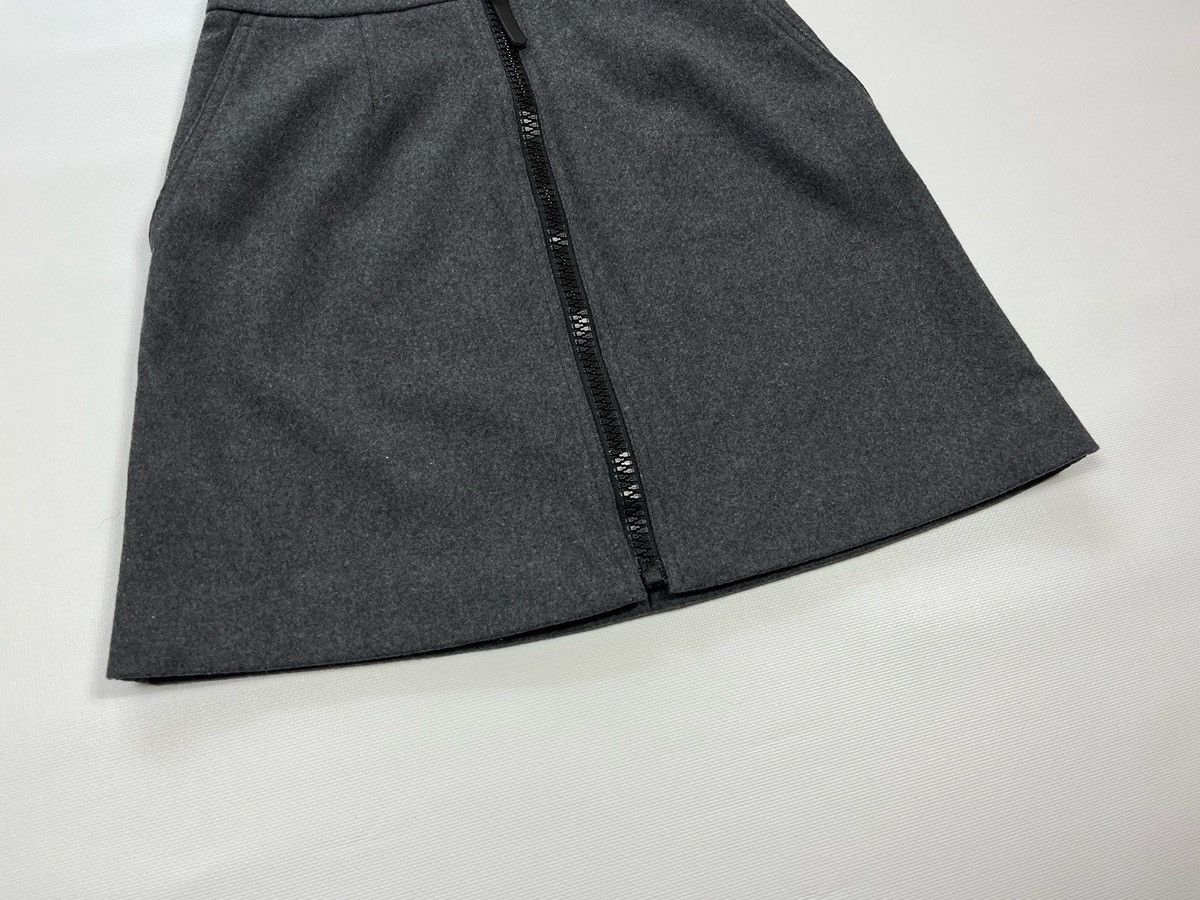 Acne Studios Acne Studios Suraya Flannel Mini Skirt Wool Size 34 Zip Gray Size 34" / US 12 / IT 48 - 3 Thumbnail