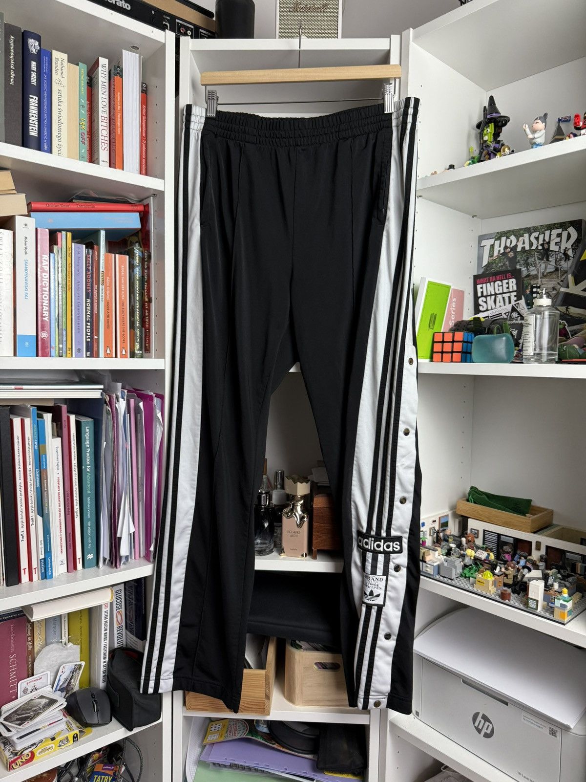 Adidas × Vintage Vintage y2k Adidas wide leg baggy sweatpants L blockcore 90s Size US 34 / EU 50 - 1 Thumbnail