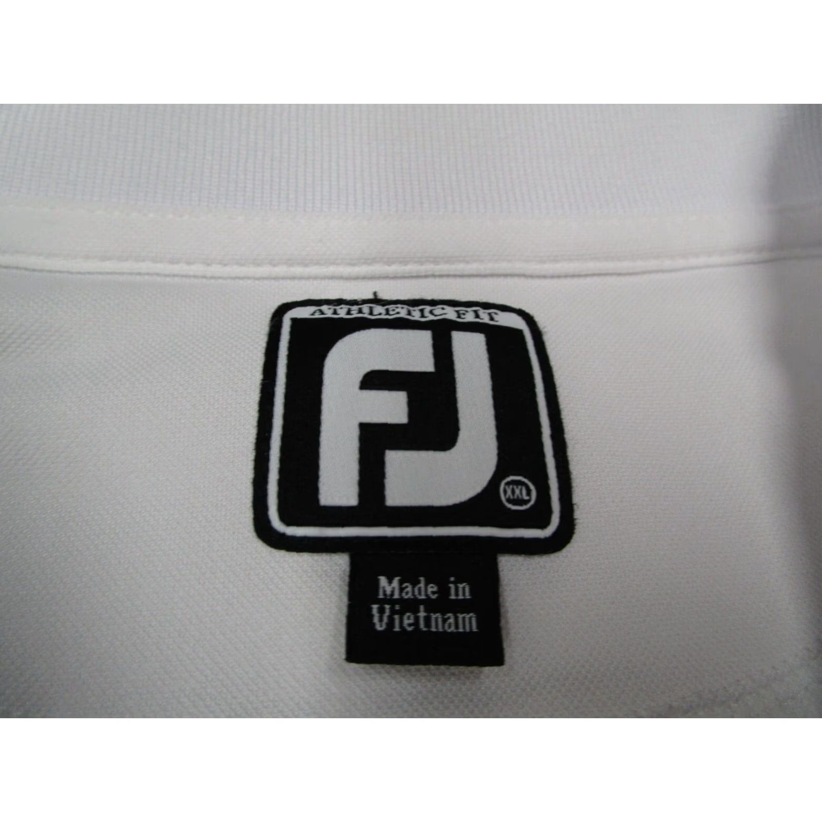 Footjoy FootJoy Polo Shirt Mens Athletic Fit White Short Sleeve Golf PGA Club Logo Embroidered 2XL XXL Regular Sports Golf Shirt Mens White Size US XXL / EU 58 / 5 - 2 Thumbnail