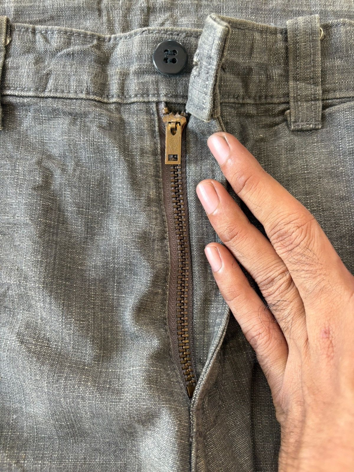 Japanese Brand Vintage Japanese Blue Way Mud Wash Baggy Jeans Size US 34 / EU 50 - 3 Thumbnail
