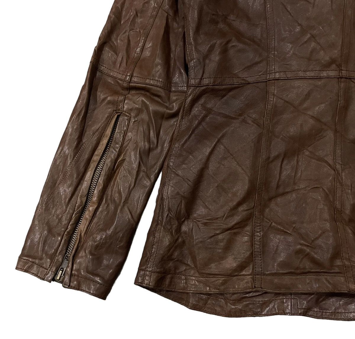 Leather Vintage Patrick Cox Wannabe Mink Fur Sheep leather Jacket Size S / US 4 / IT 40 - 13 Thumbnail