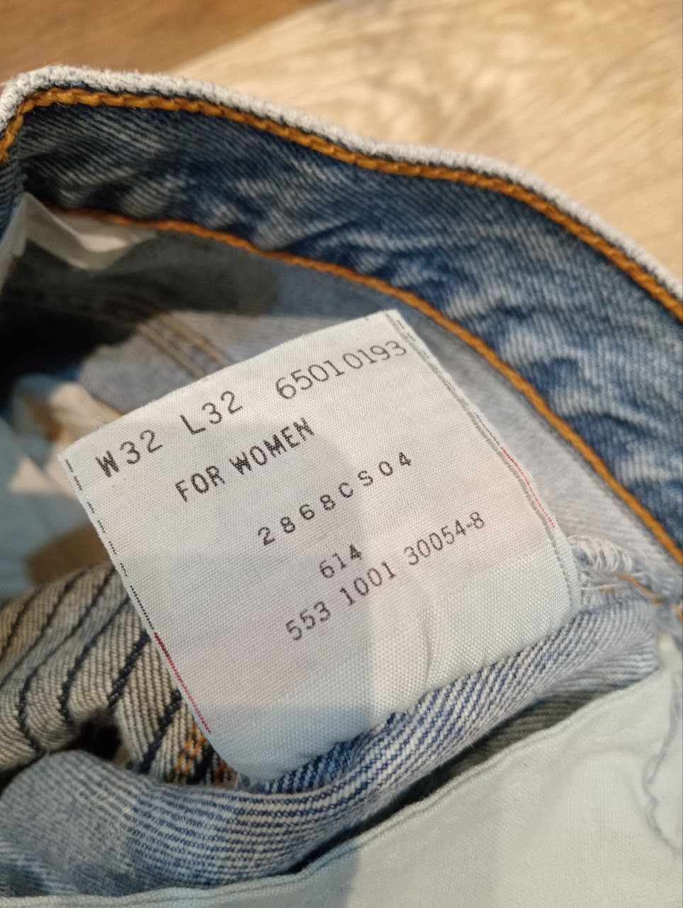 Levi's VINTAGE LEVI'S 501 X SONIC LAB REBUILD JEANS - SIZE 32 Size 31" - 14 Thumbnail