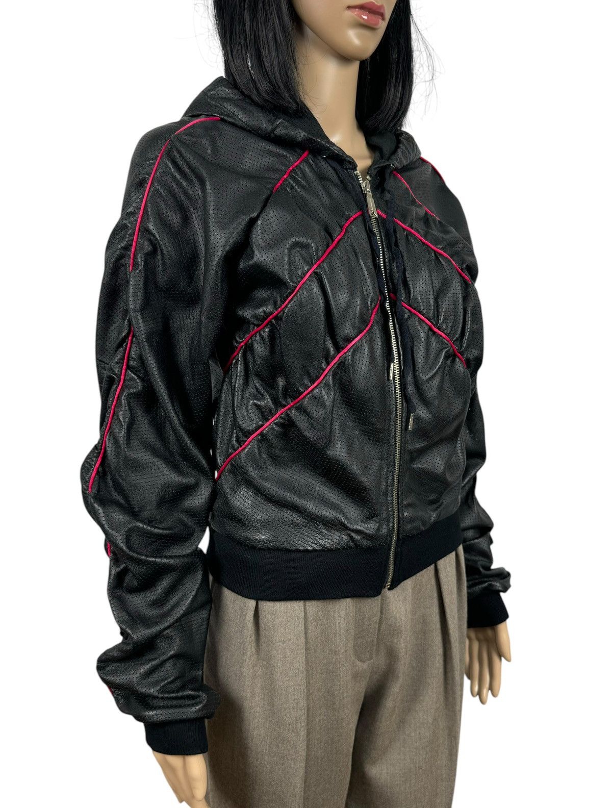Richmond Denim Richmond Genuine Leather Perforated Jacket Hooded size IT40 Size S / US 4 / IT 40 - 3 Thumbnail