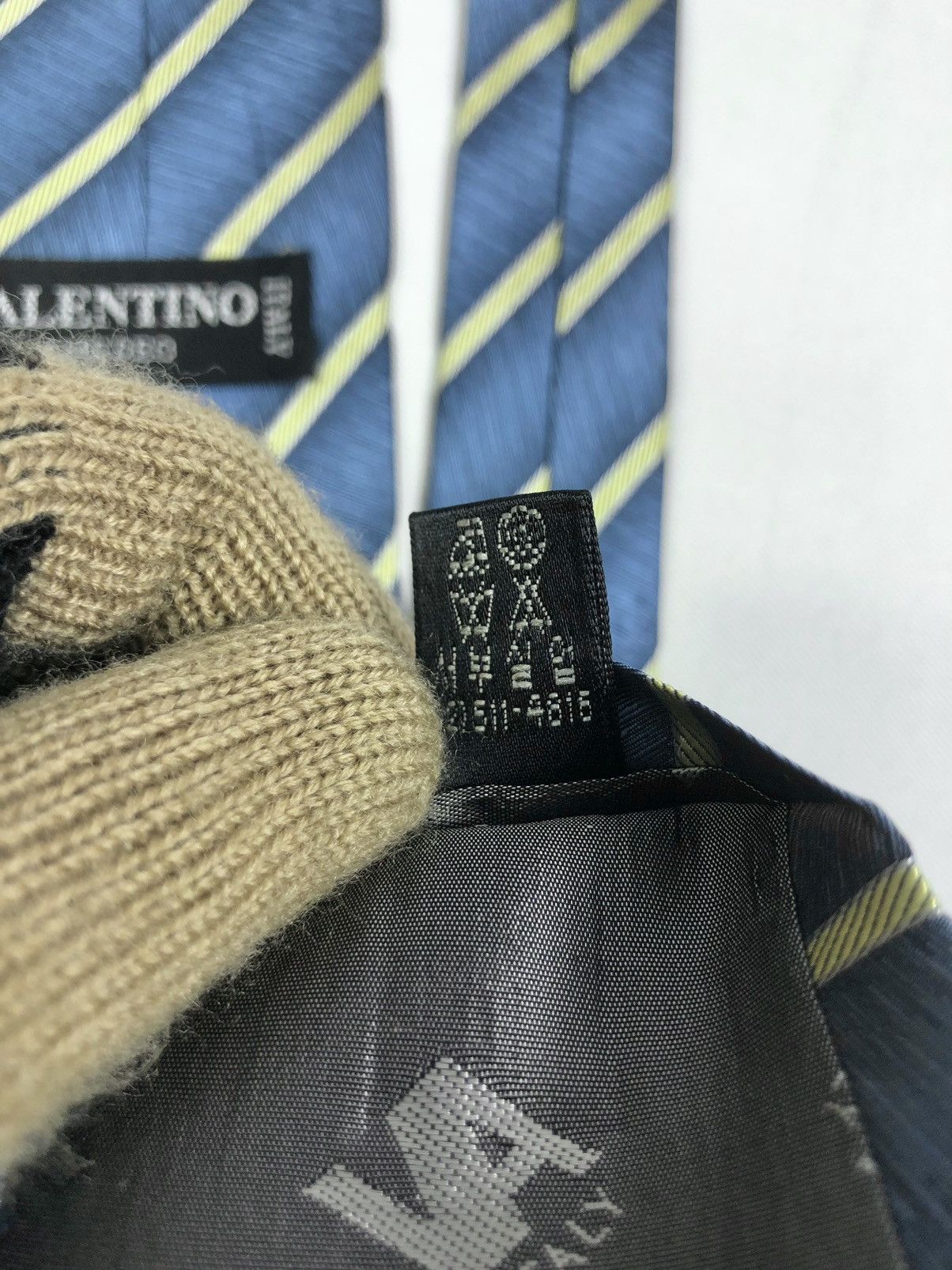 Valentino Rare Vintage Valentino Stripes Silk Tie Size ONE SIZE - 9 Thumbnail