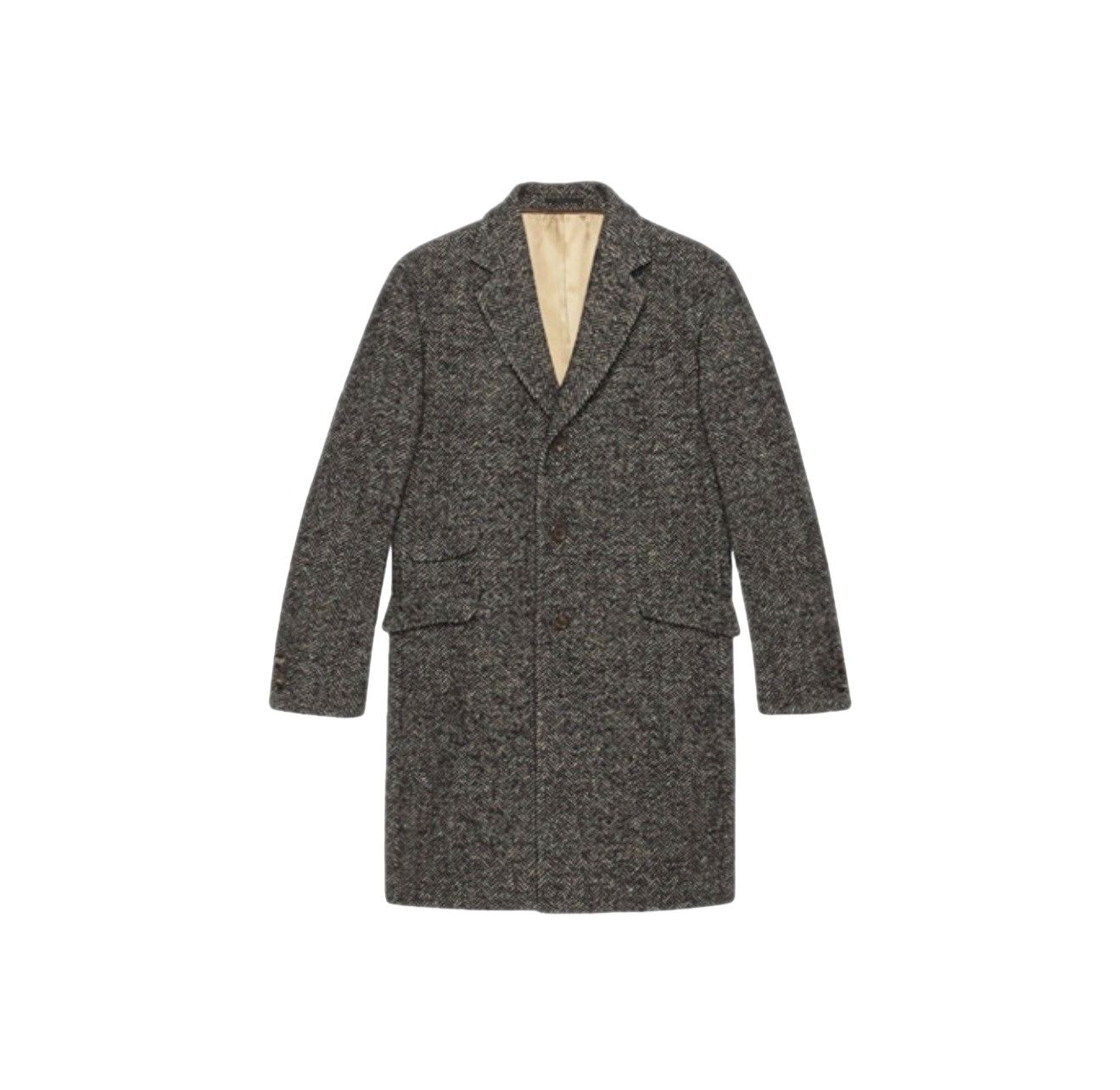 Gucci Gucci Herringbone Wool Overcoat Size 48R Size US M / EU 48-50 / 2 - 1 Thumbnail