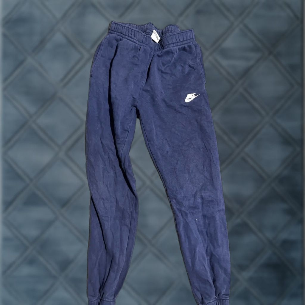 Nike Nike Sportswear Club Fleece Sweatpants Mens Small Blue BV2737 410 Cuff Ankles Regular Fit Pants Size US 29 - 1 Thumbnail