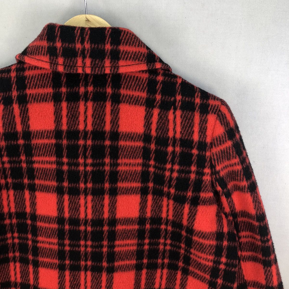 Japanese Brand Japanese Brand Double Breasted Plaid Wool Jacket Size S / US 4 / IT 40 - 7 Thumbnail