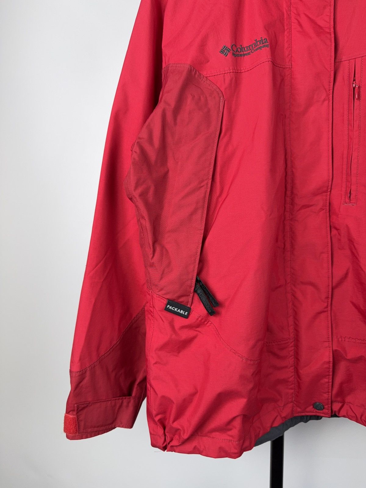 Columbia Columbia Outdoor Red Omni-Tech Waterproof Hooded Jacket L Size L / US 10 / IT 46 - 2 Thumbnail