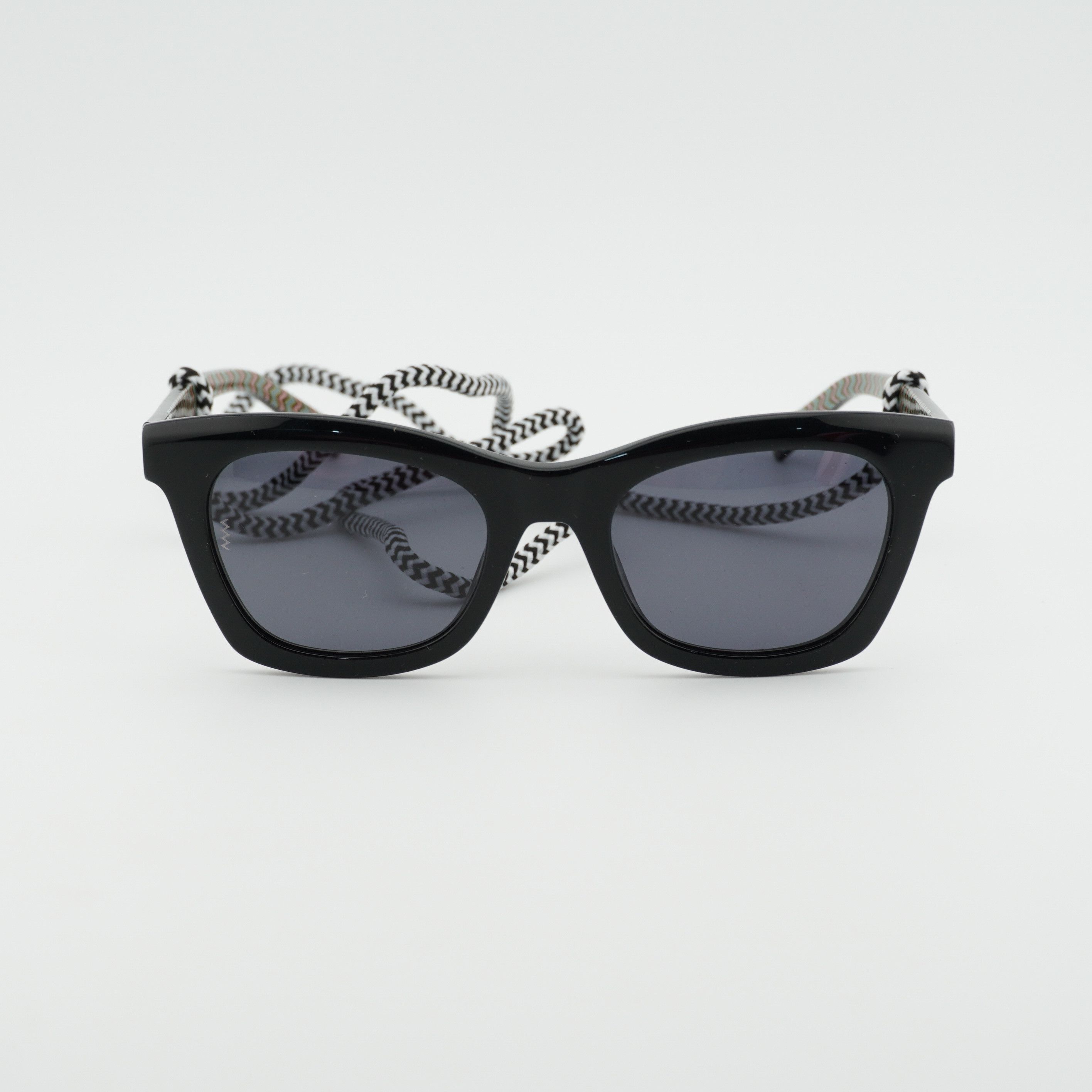 Missoni M Missoni MMI 0089/S 0807 IR Sunglasses Shiny Black Square Size ONE SIZE - 5 Thumbnail