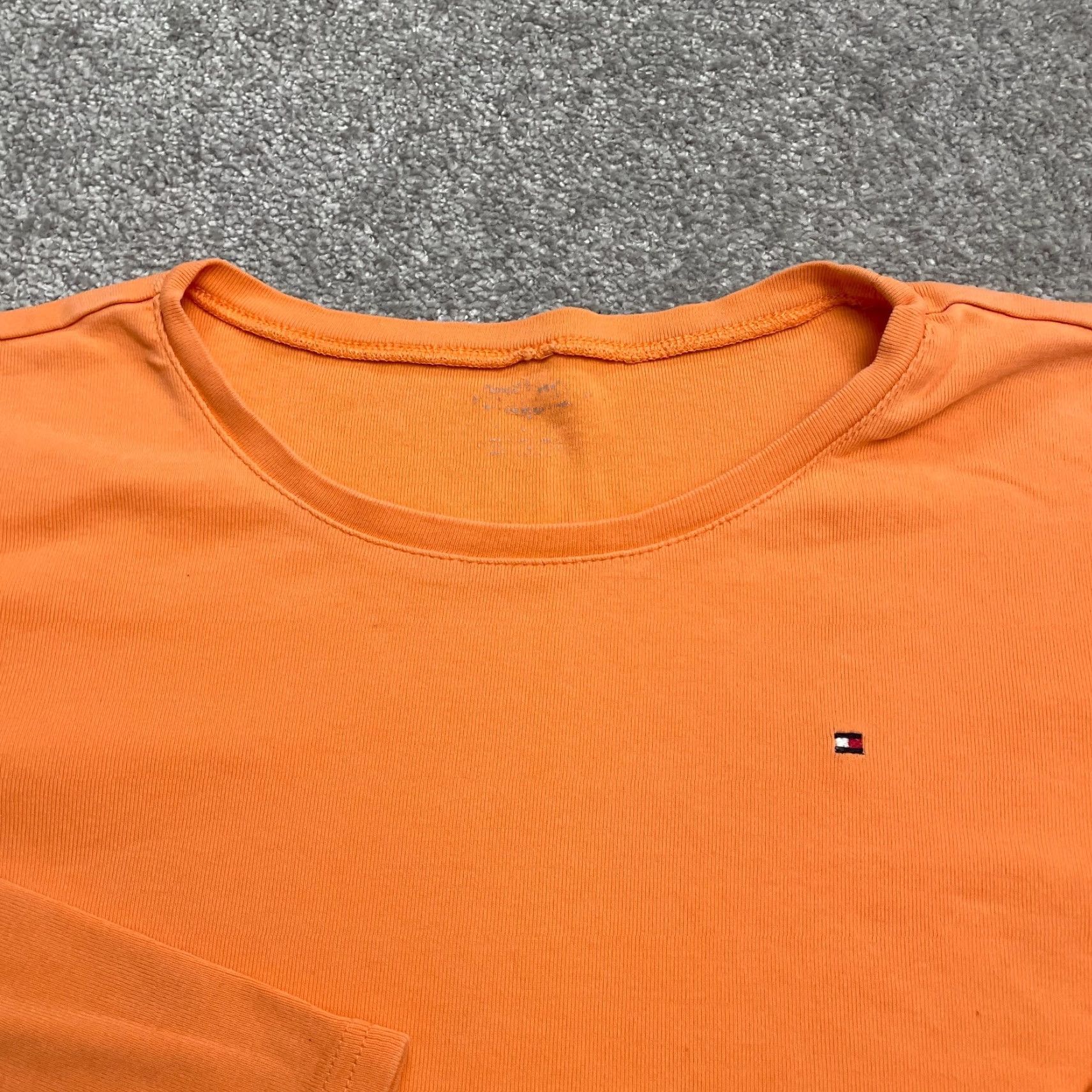 Tommy Hilfiger Tommy Hilfiger Basic T-Shirt Womens L Orange Round Neck Long Sleeve Casual Size L / US 10 / IT 46 - 3 Thumbnail