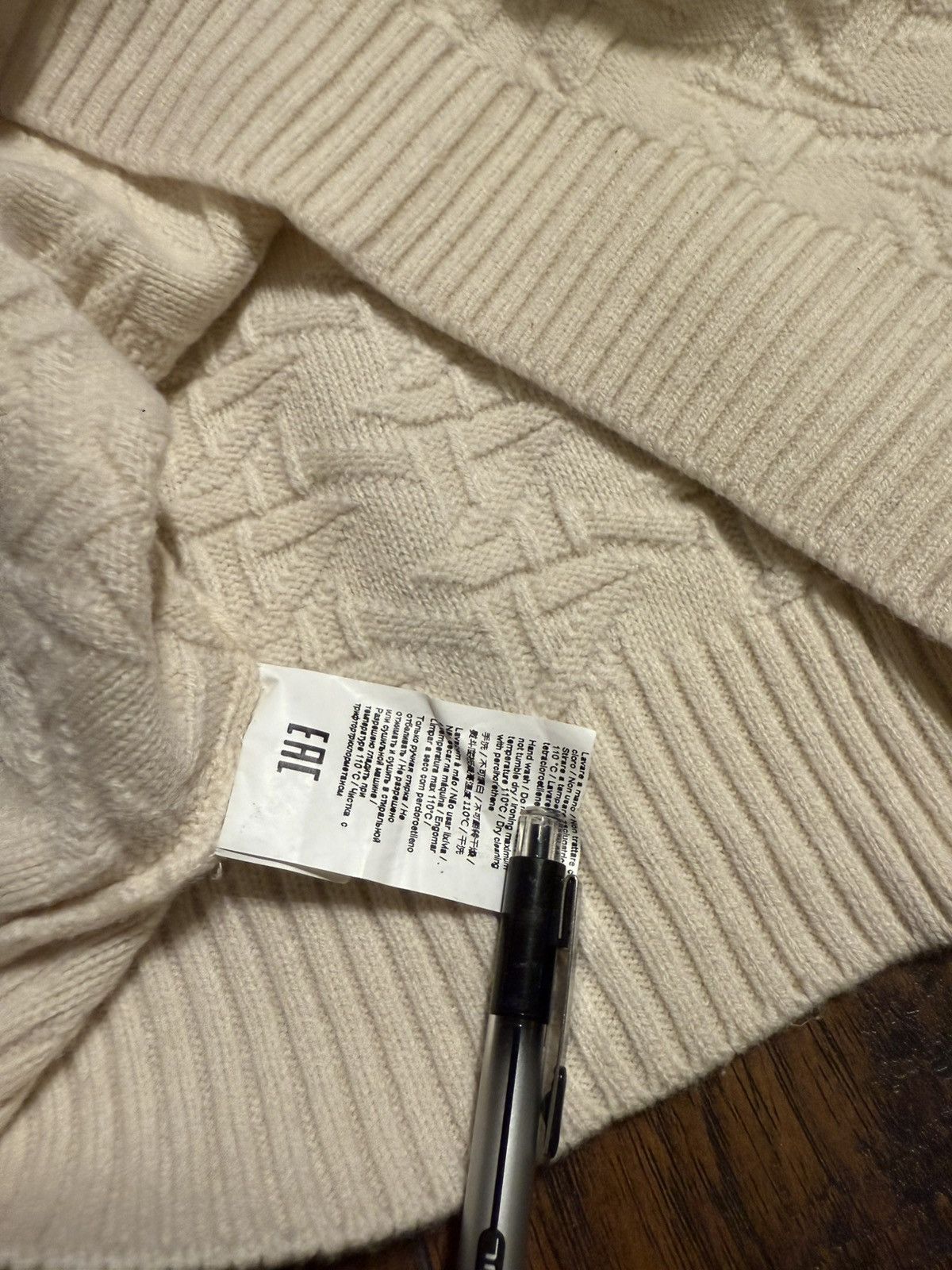 Paolo Pecora Textured knit virgin wool turtleneck Size US M / EU 48-50 / 2 - 5 Thumbnail