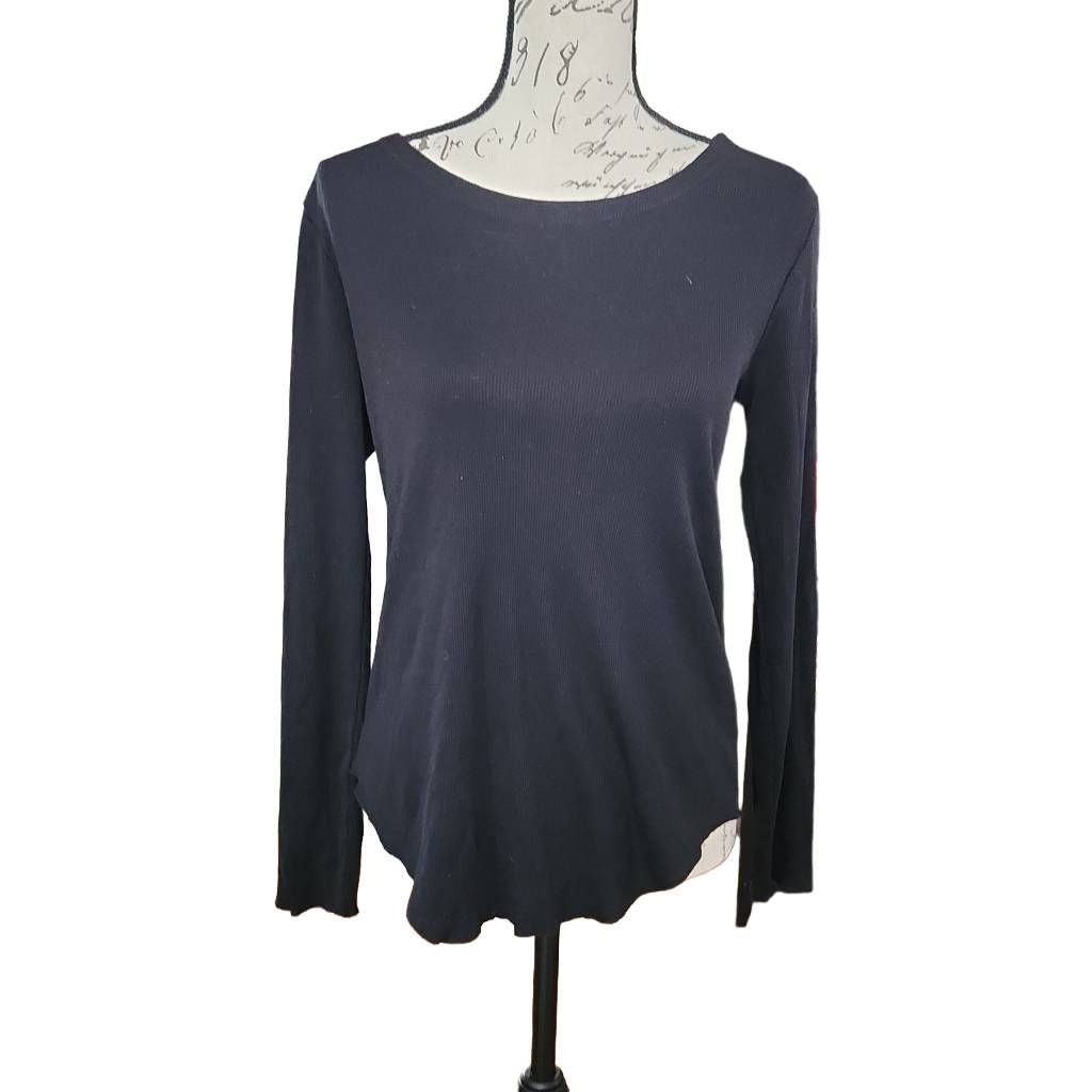 Chaser Brand Chaser Ladies Size Medium Black Soft Ribbed Long Sleeve Shir Size M / US 6-8 / IT 42-44 - 1 Thumbnail