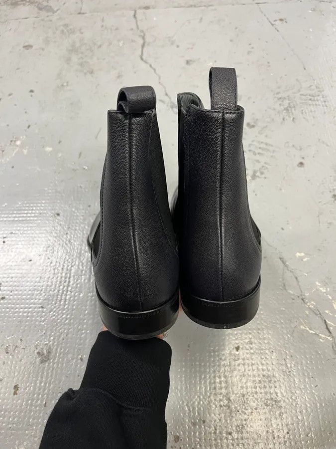 Lanvin Lanvin Navy Leather Chelsea Ankle Boots Size US 10.5 / EU 43-44 - 6 Thumbnail