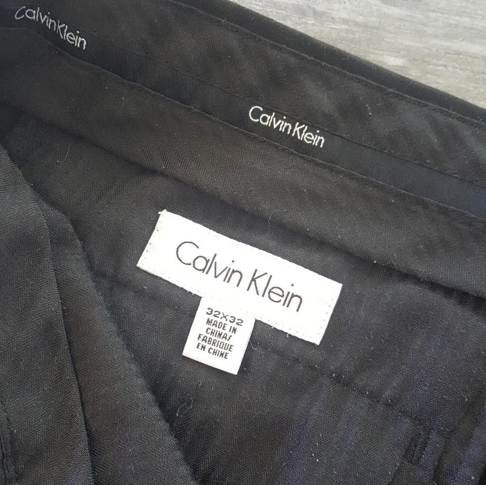 Calvin Klein Black Calvin Klein Dress Pant Size 38R - 3 Thumbnail