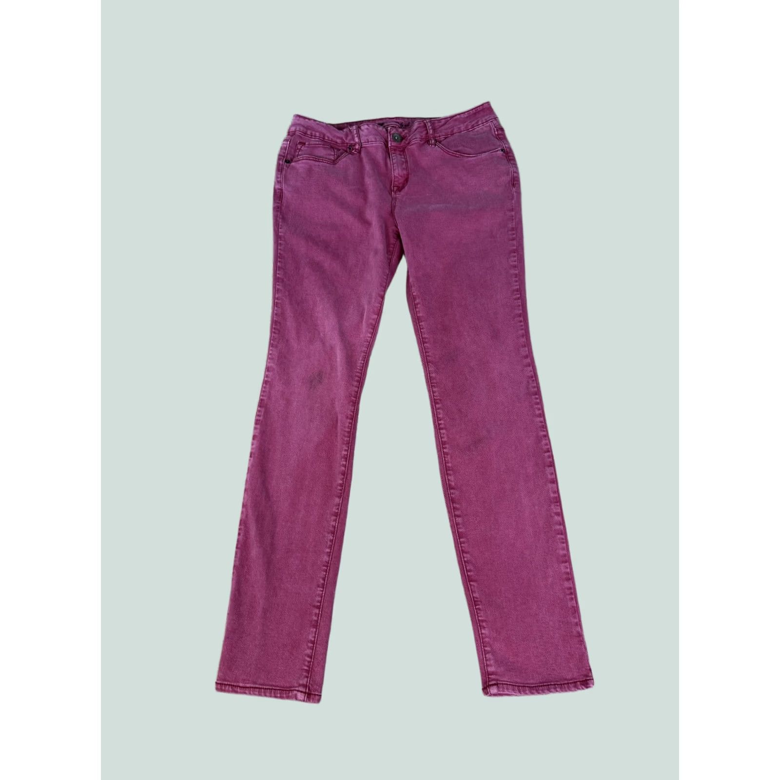 Denime Bullhead Pink Jegging Skinny Jeans Stretch Size 13 Skinniest D478 Size 34" / US 12 / IT 48 - 1 Thumbnail