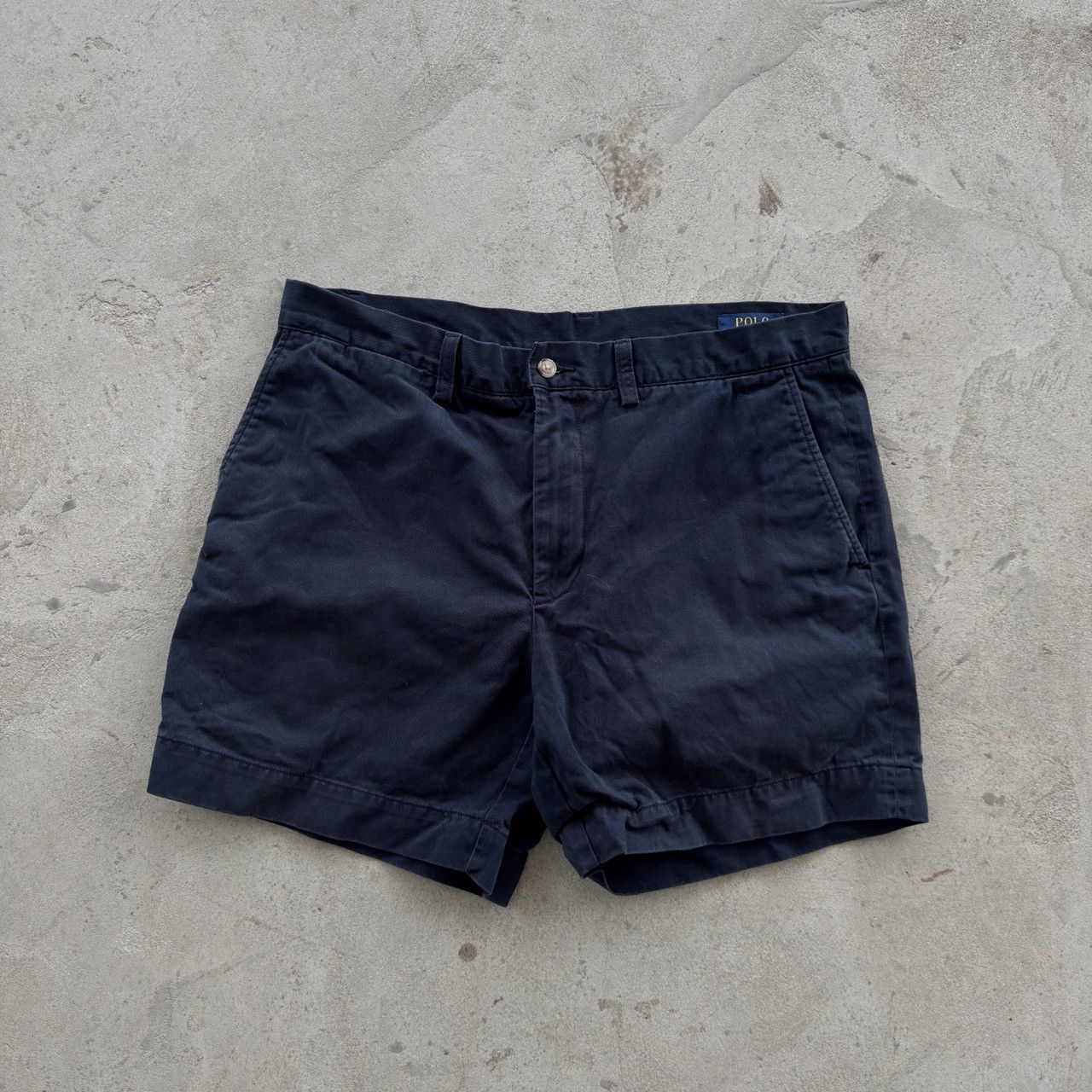 Polo Ralph Lauren Polo Ralph Lauren Vintage Chino Shorts Navy Blue Size 34 Size US 34 / EU 50 - 1 Thumbnail