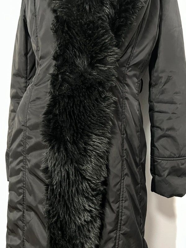Balmain Balmain Long Black Coat Faux Fur Size S / US 4 / IT 40 - 16 Thumbnail