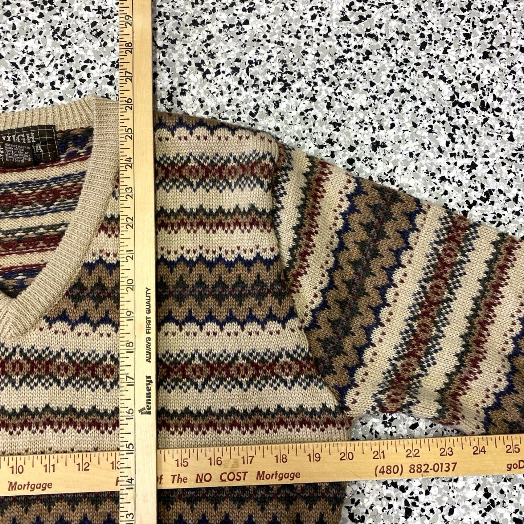 High Sierra VINTAGE High Sierra by Mervyn's Mens Knit Sweater Size Large Brown Striped 90s Crew Neck Pullover Size US L / EU 52-54 / 3 - 4 Thumbnail
