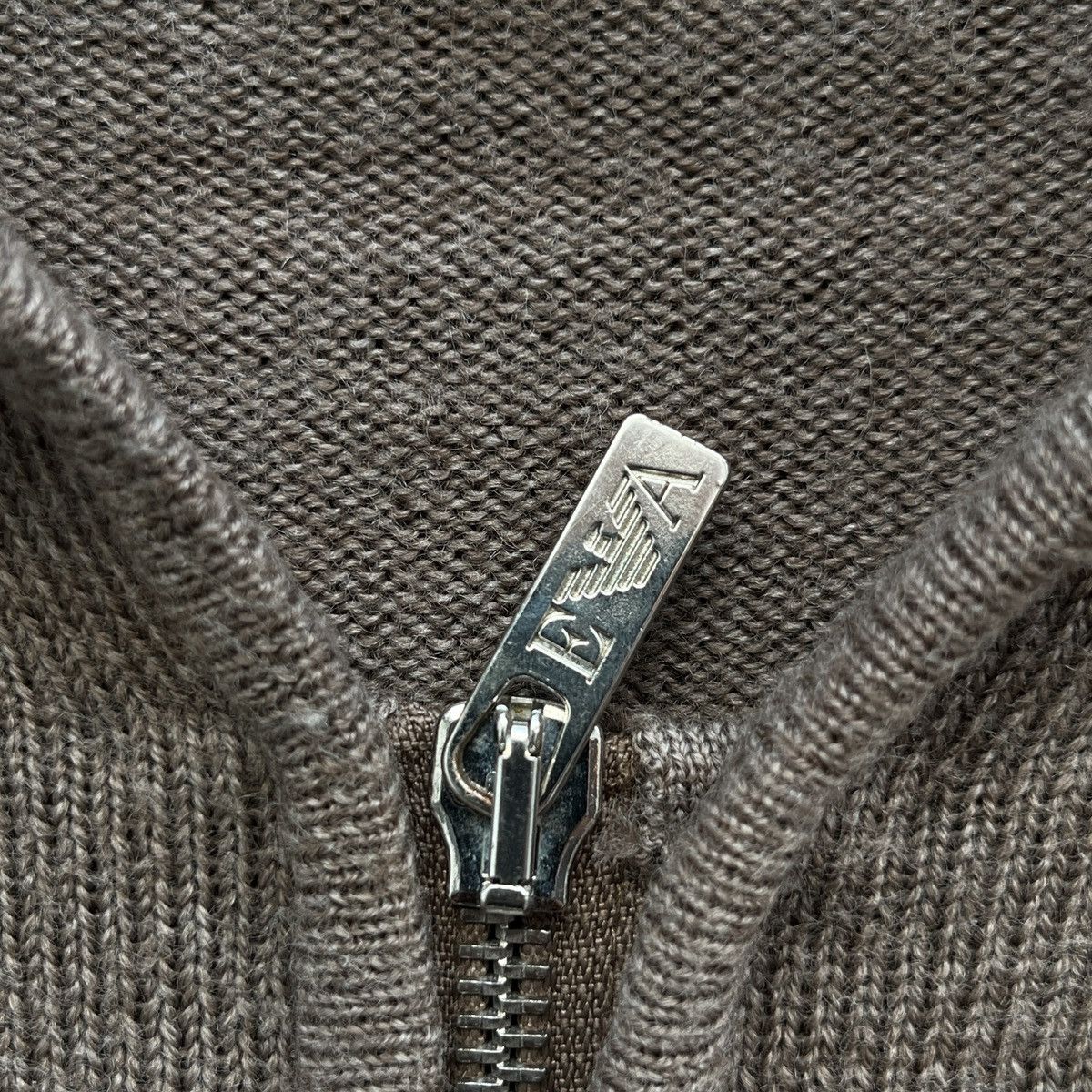 Emporio Armani 00’s Emporio Armani Hybrid Knitted Hoodie Size US M / EU 48-50 / 2 - 7 Thumbnail