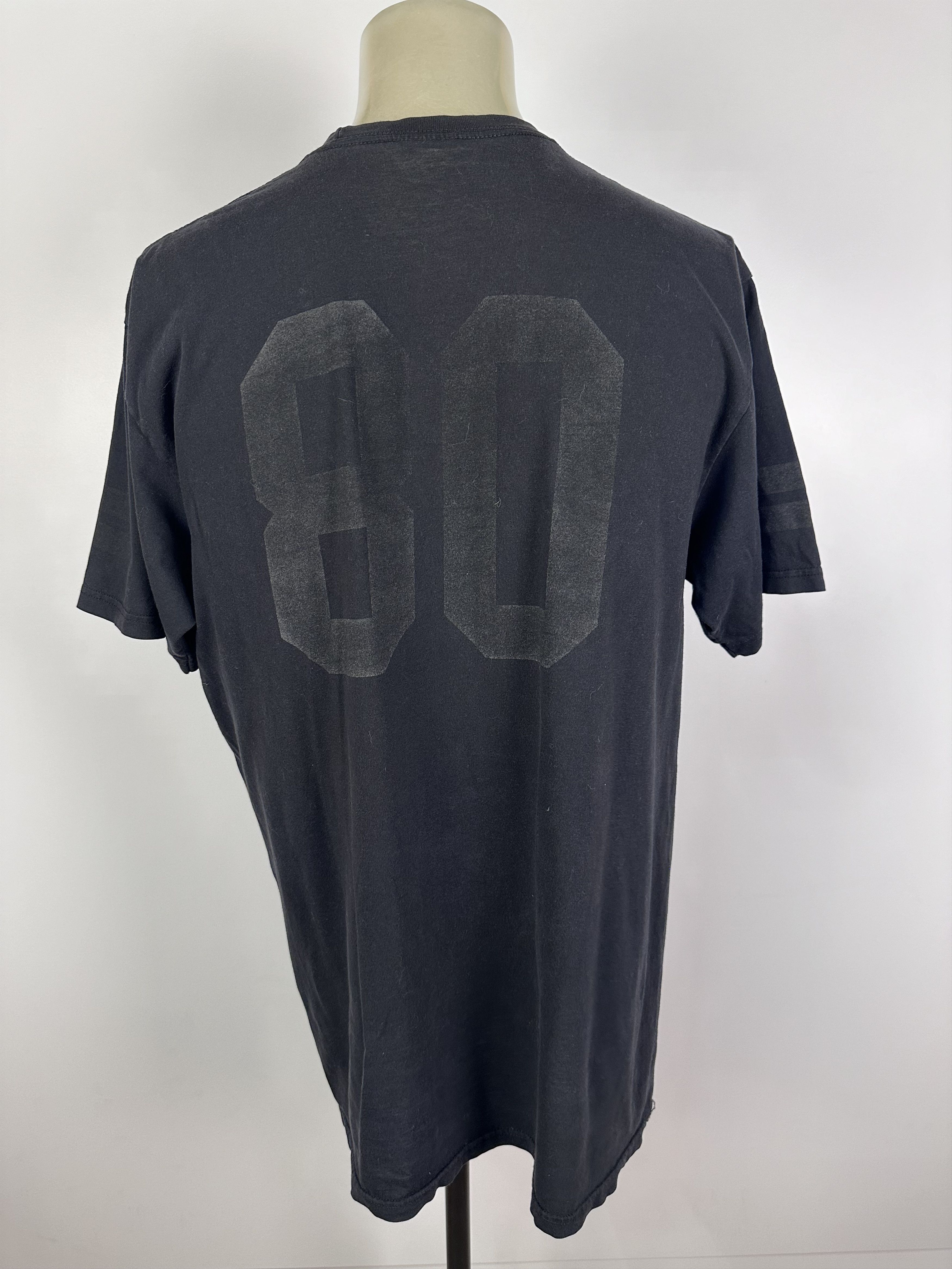 Stussy × Vintage STUSSY REFLECTIVE T SHIRT 80 BLACK SIZE XL MENS Size US XL / EU 56 / 4 - 5 Thumbnail