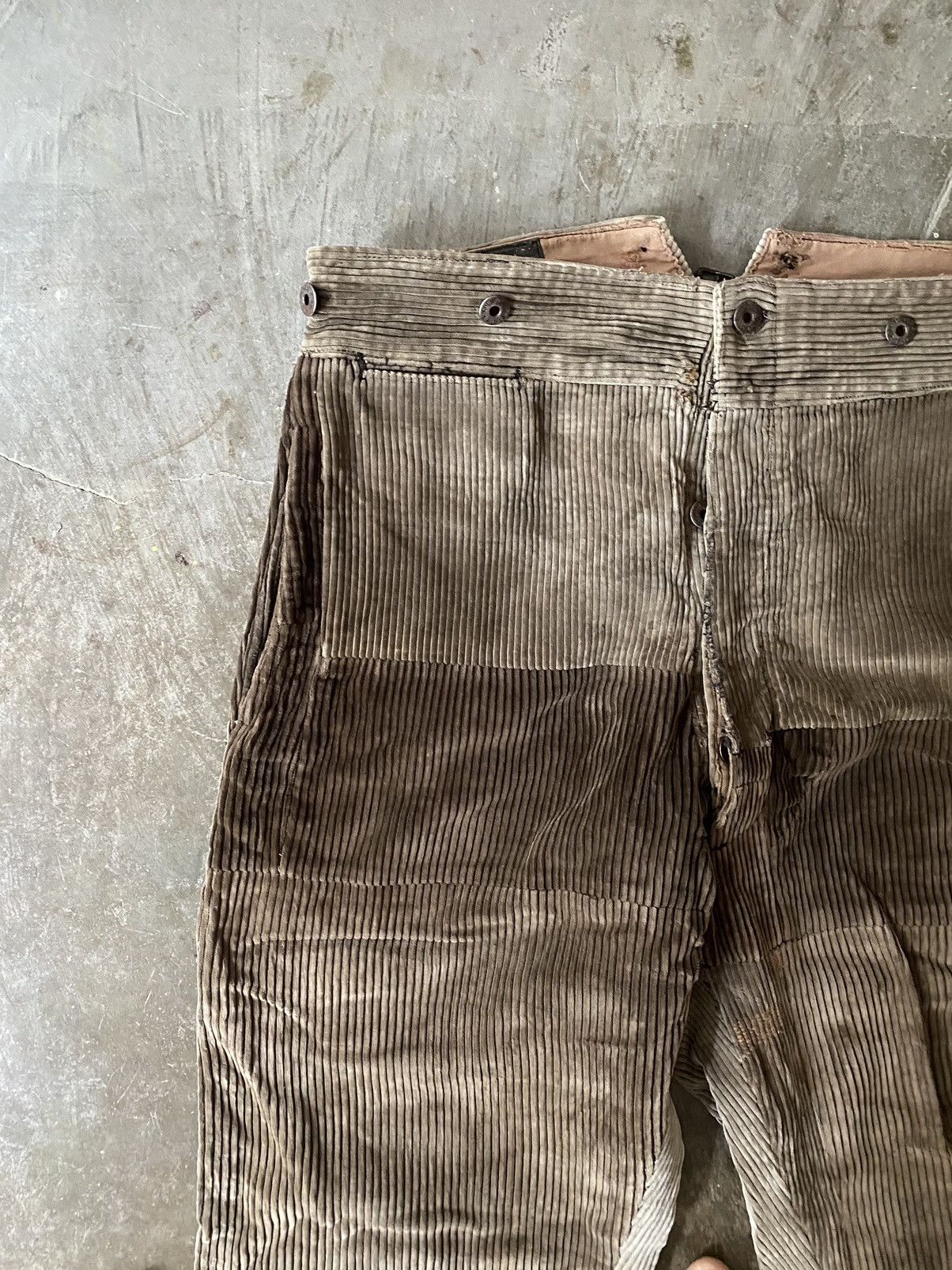Le Mont Saint Michel Vintage 50s Le Mont St Michel French Corduroy Pants Kapital Size US 34 / EU 50 - 5 Thumbnail