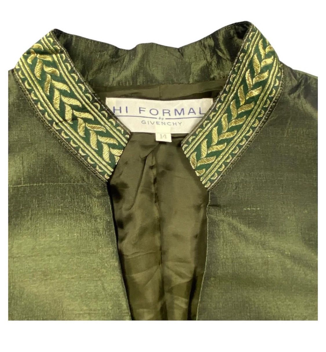 Givenchy × Vintage Vintage Givenchy Silk Blazer Rare Design Size M / US 6-8 / IT 42-44 - 3 Thumbnail
