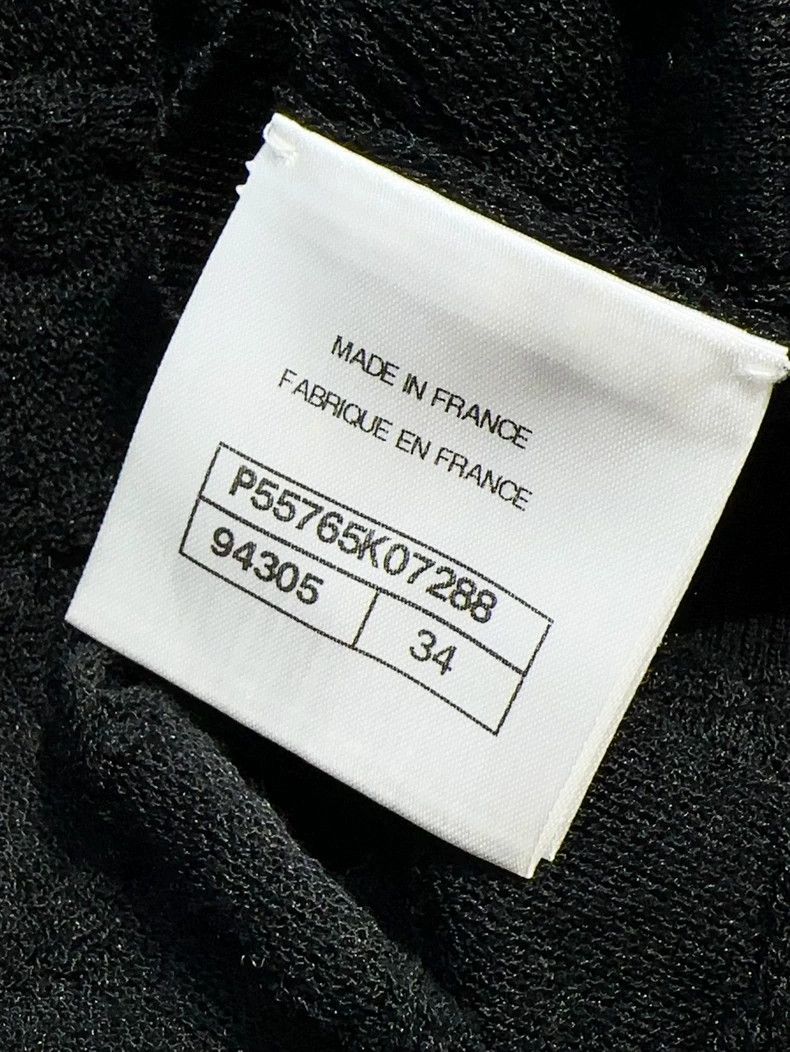 Chanel Chanel Cuban series black waffle plaid thin long-sleeved k Size XXS / US 00 / IT 34 - 6 Thumbnail