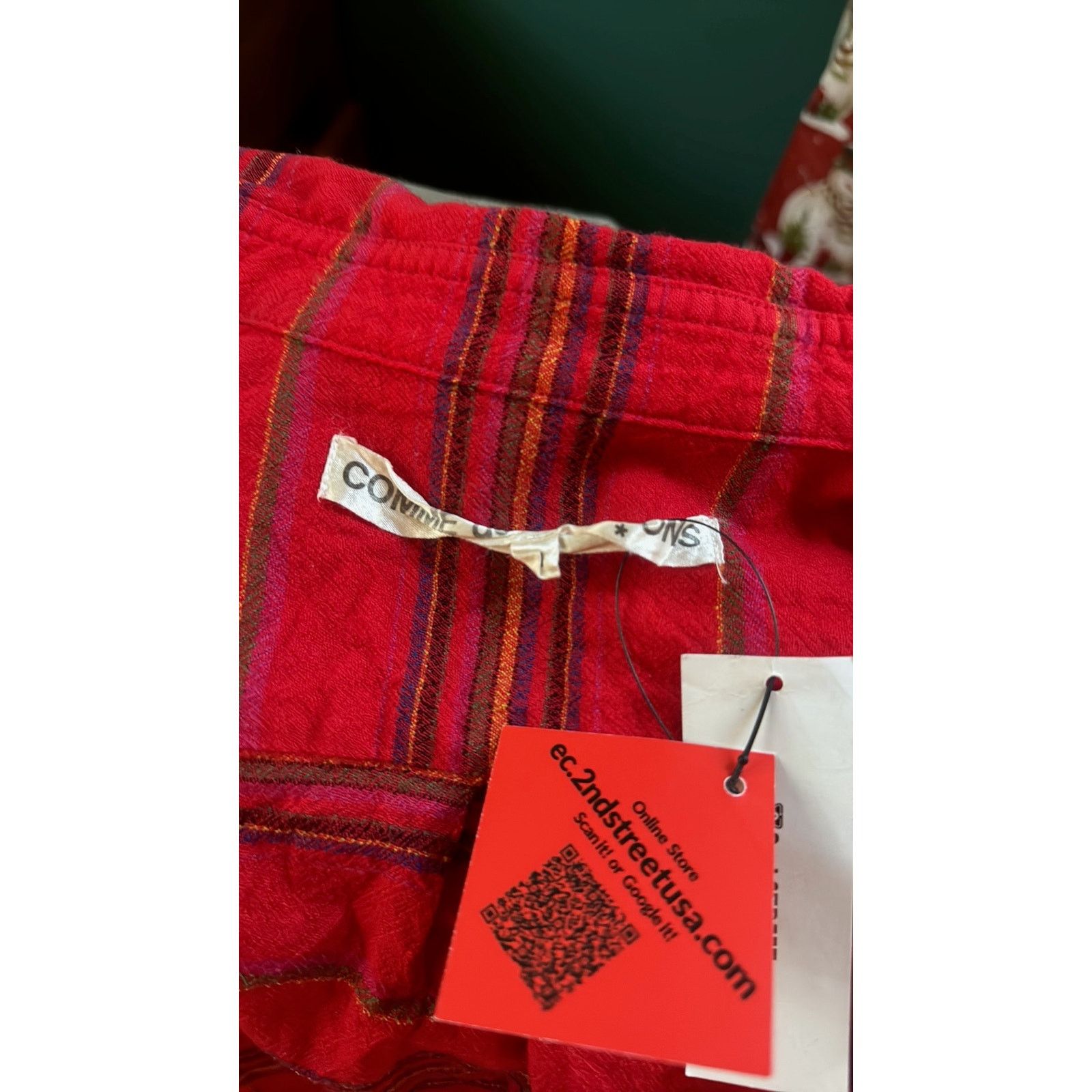 Comme des Garcons comme des garcons tricot red flannel shirt Size M / US 6-8 / IT 42-44 - 6 Thumbnail