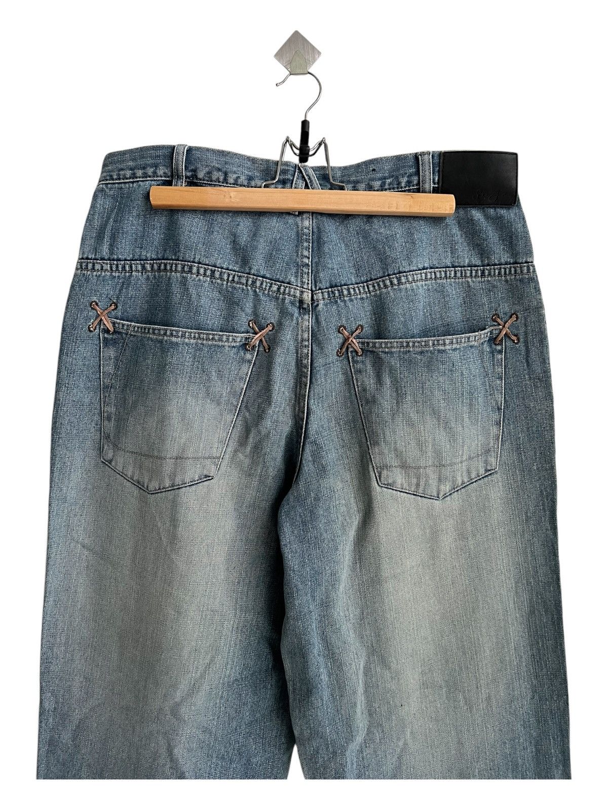 JNCO Y2K JNCO Style Sean John Yezzy Pocket Lace Super Baggy Jeans Size US 34 / EU 50 - 6 Thumbnail
