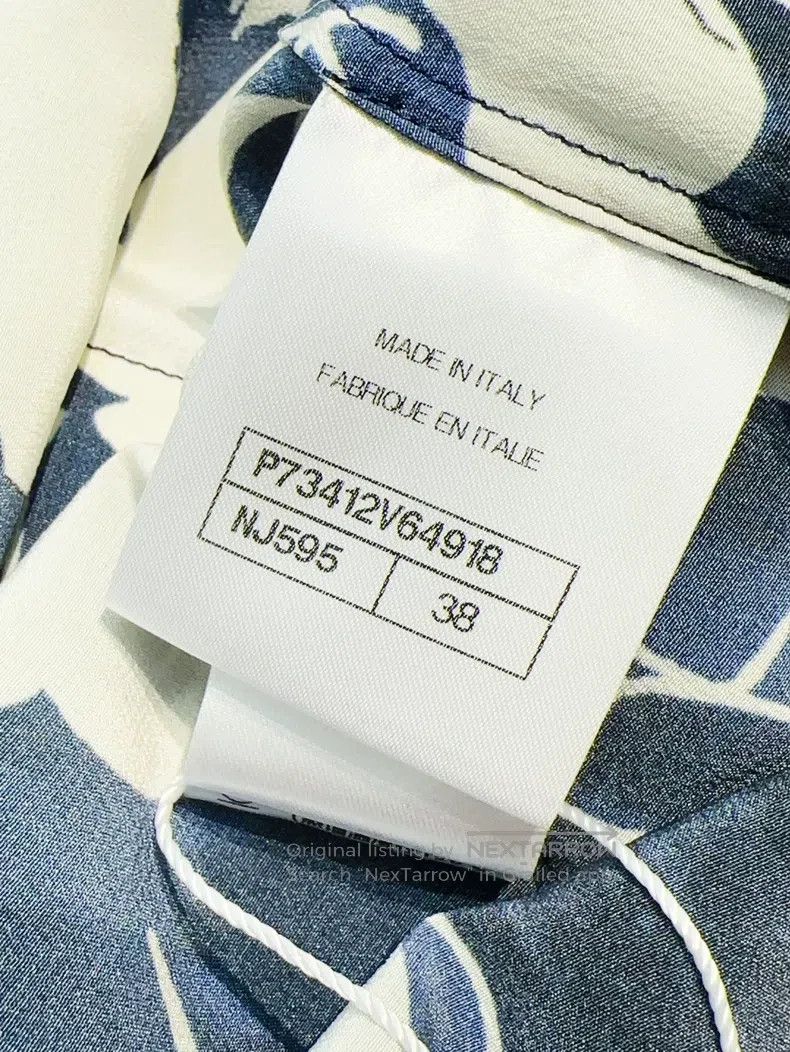 Chanel Chanel White camellia silk streamer shirt Size XS / US 0-2 / IT 36-38 - 7 Thumbnail
